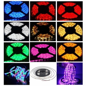 12v 8mm 3528 60 Led Strip Light Ip65 5m Roll Blue Bing Light (Clearance Special) LED strip lights,ambient lighting,LED lights