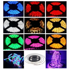 12v 8mm 3528 60 Led Strip Light Ip65 5m Roll Yellow Bing Light LED strip lights,ambient lighting,LED lights