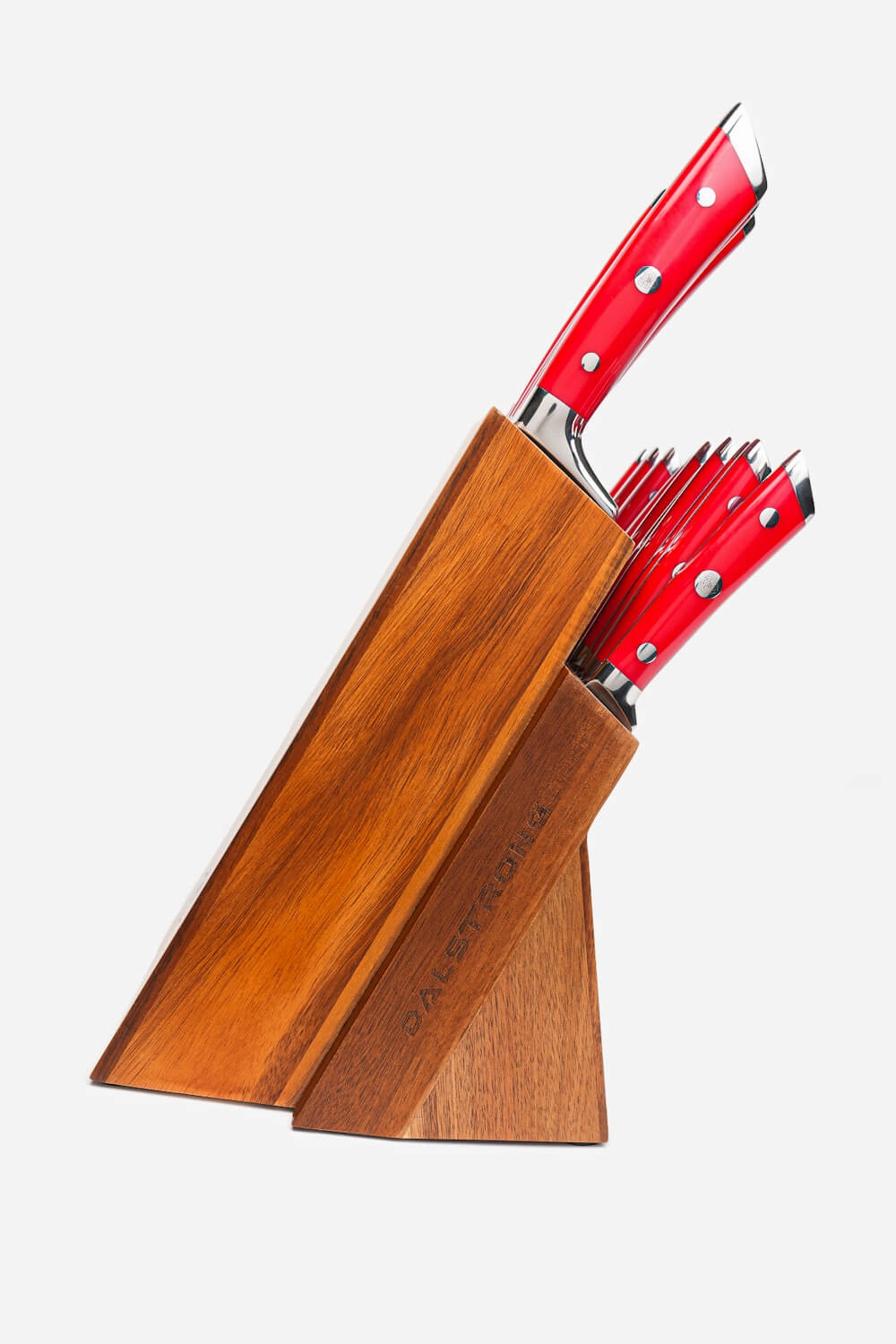 18-piece Colossal Knife Set with Block | Red Handles | Gladiator Series | Knives NSF Certified | Dalstrong 