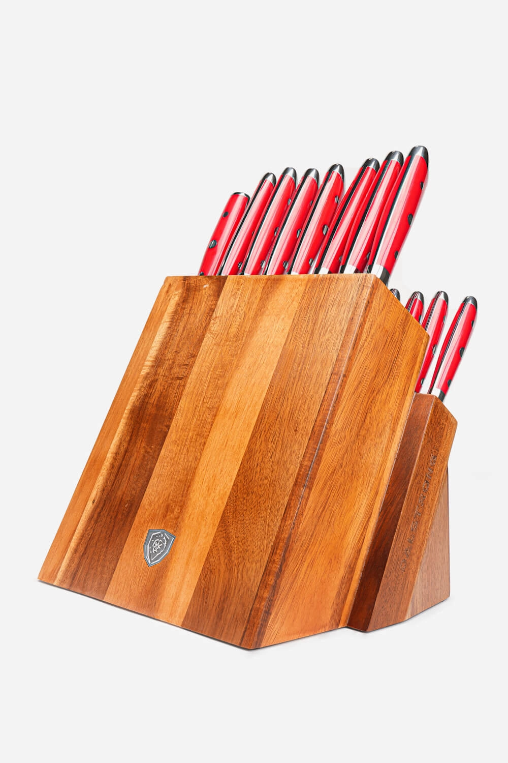 18-piece Colossal Knife Set with Block | Red Handles | Gladiator Series | Knives NSF Certified | Dalstrong 
