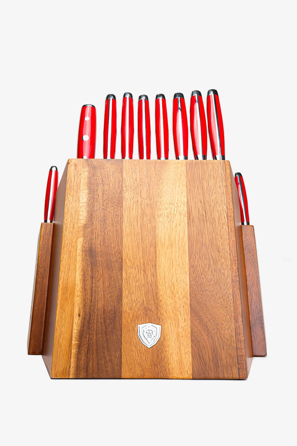 18-piece Colossal Knife Set with Block | Red Handles | Gladiator Series | Knives NSF Certified | Dalstrong 