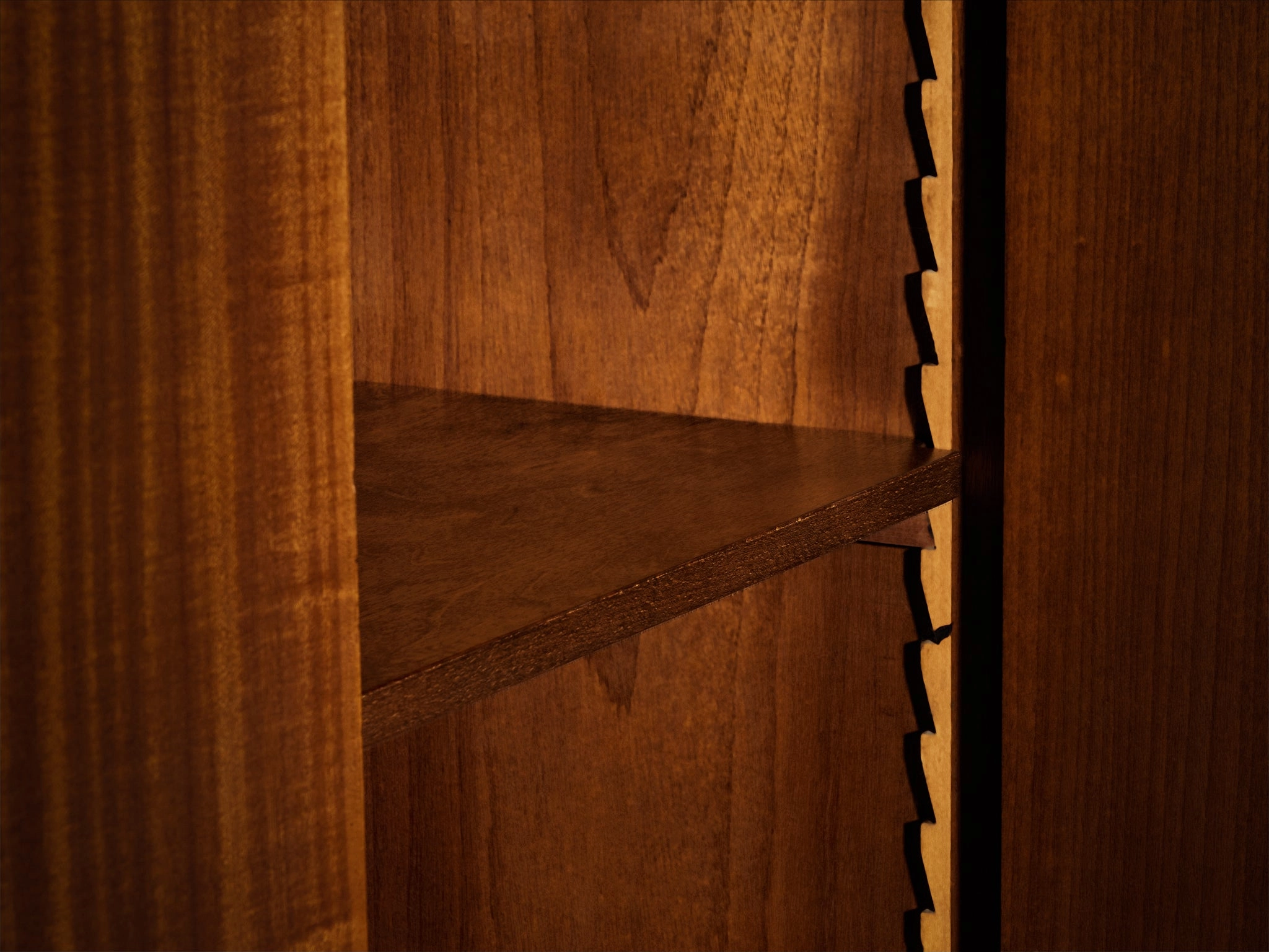 1950s Mid-Century Modern French Cabinet in Mahogany with Sculptural Base