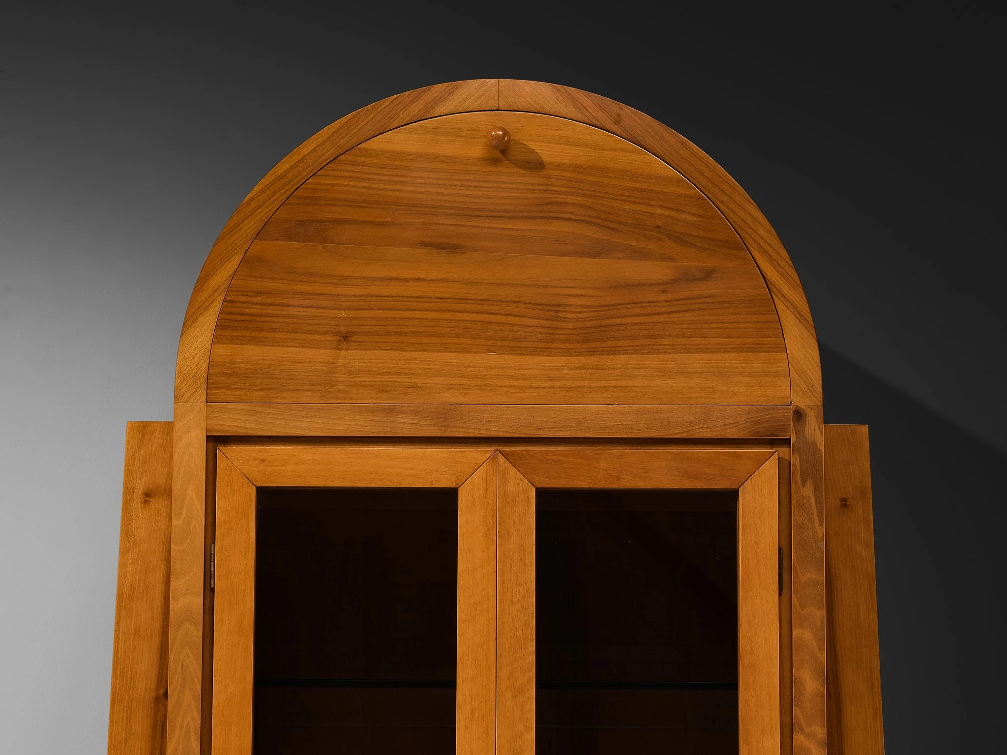 1970s Italian Tall Cabinets in Walnut