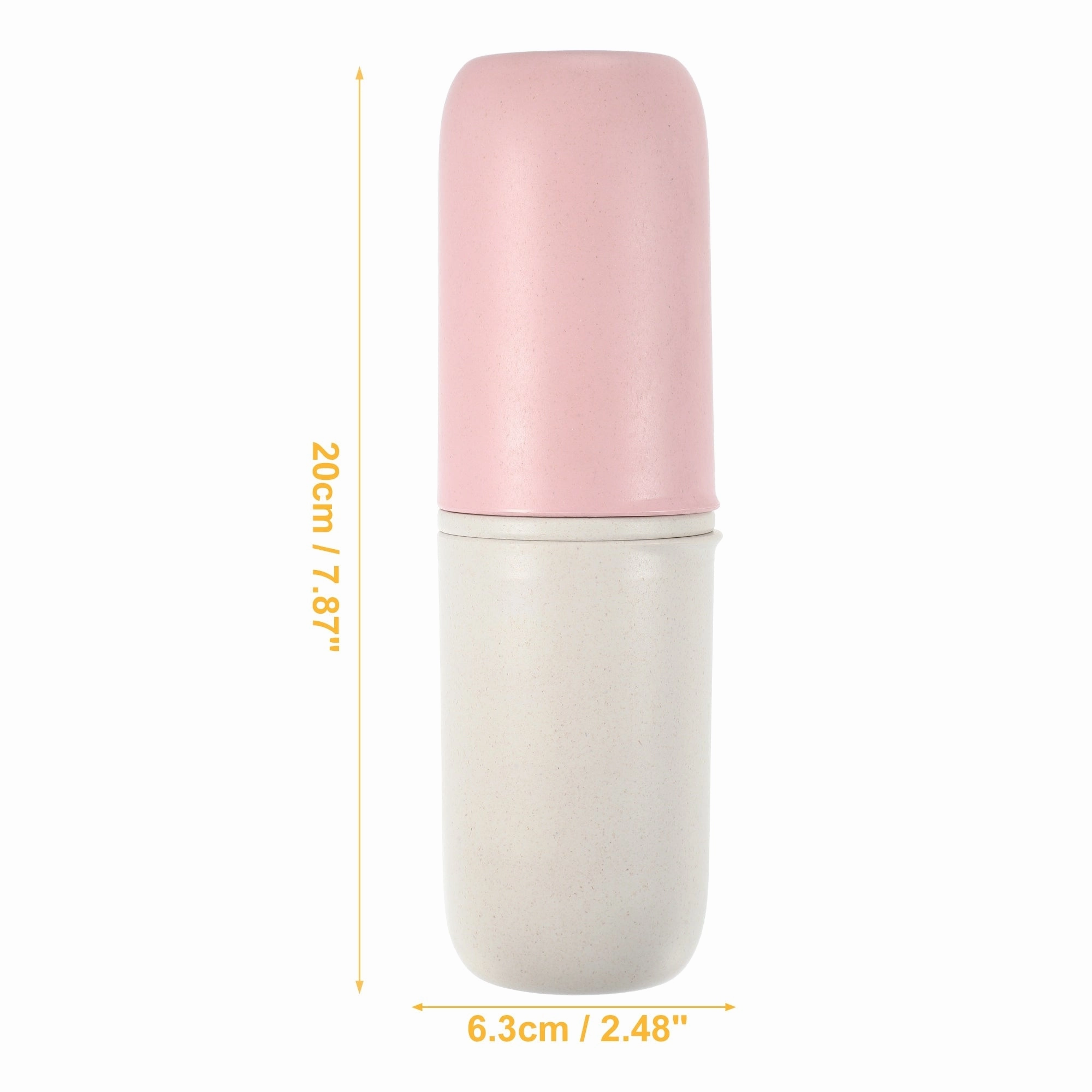 1 Pcs Toothbrush Holders Cases Bamboo Fiber 7.87"x2.48"x2.36"