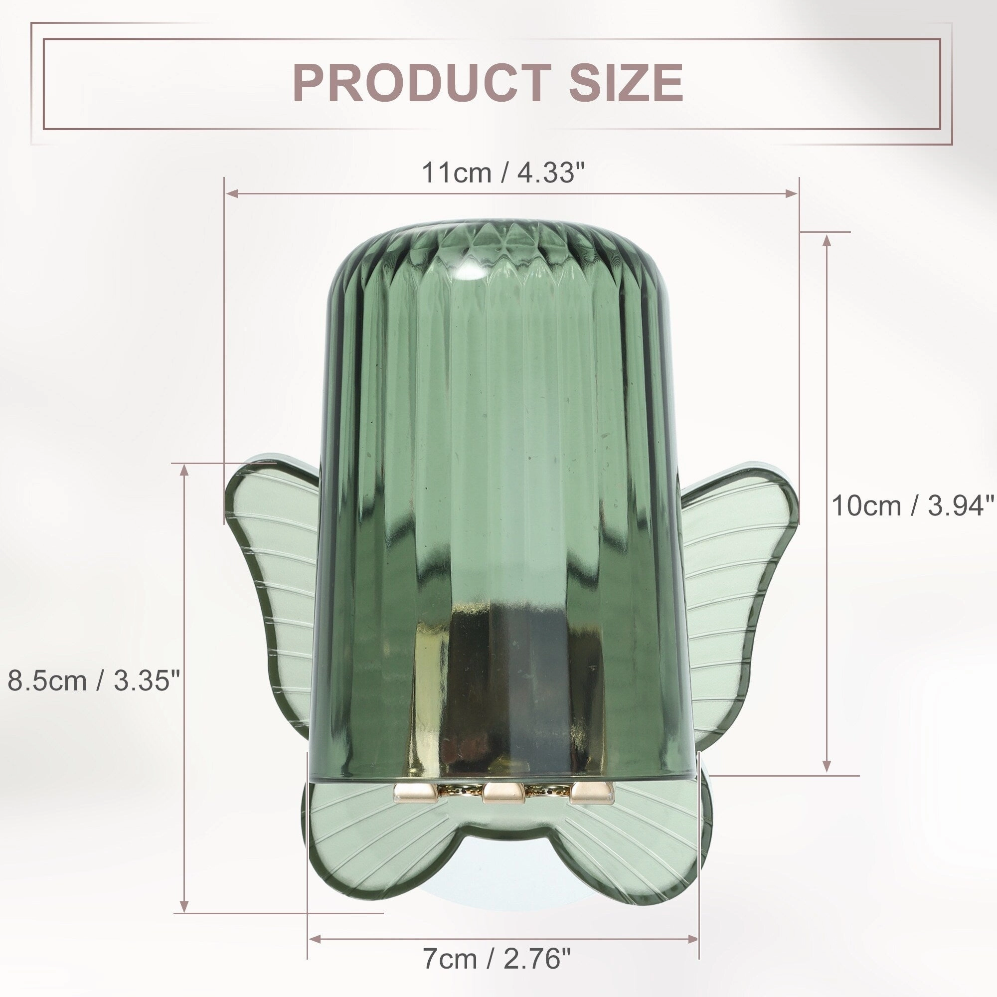1 Set Wall Mounted Toothbrush Holder, Cute Hanging Toothbrush Holder with Cup, 4.33"x3.35"