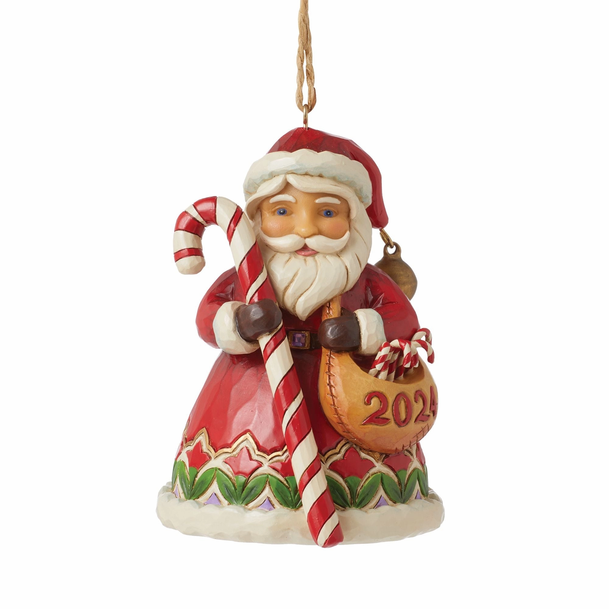2024 Annual Dated Santa Orn figurines,decorative figurines,home accents