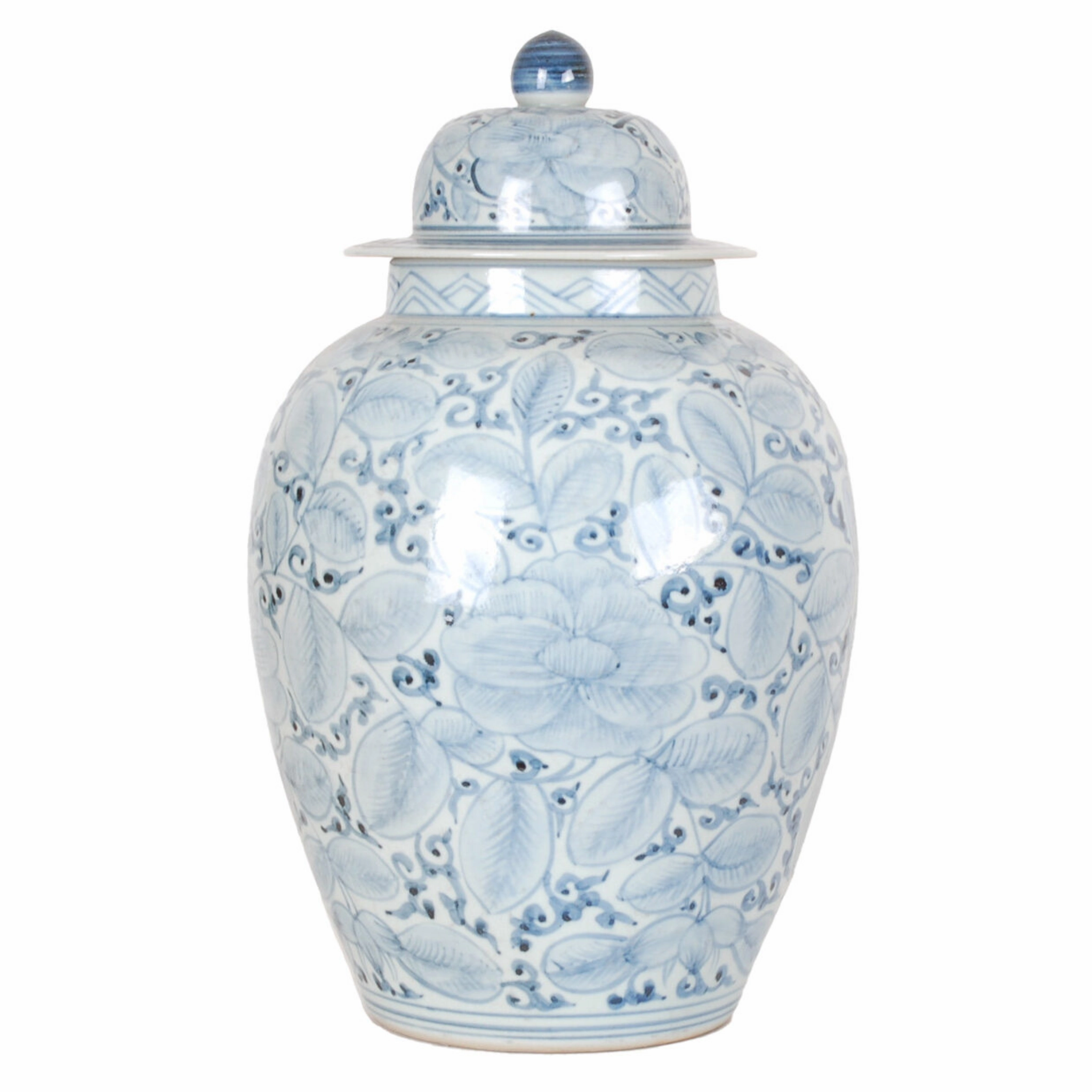 20 Washed Blue and White Floral Jar vase,flower vase,home decoration