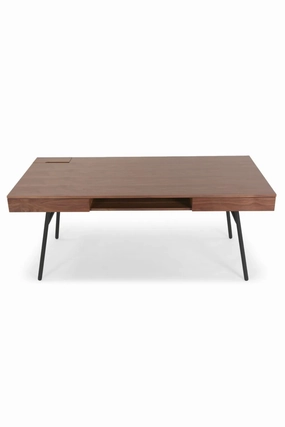 2-Drawer Walnut Desk | NV Gallery Solomon desk,home desk,workstation