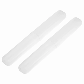 2 Pcs, Toothbrush Travel Case, Plastic, Lightweight Traveling Toothbrush Holders Case, 7.48"x1.06" toothbrush holder,bathroom cup,bathroom organizer