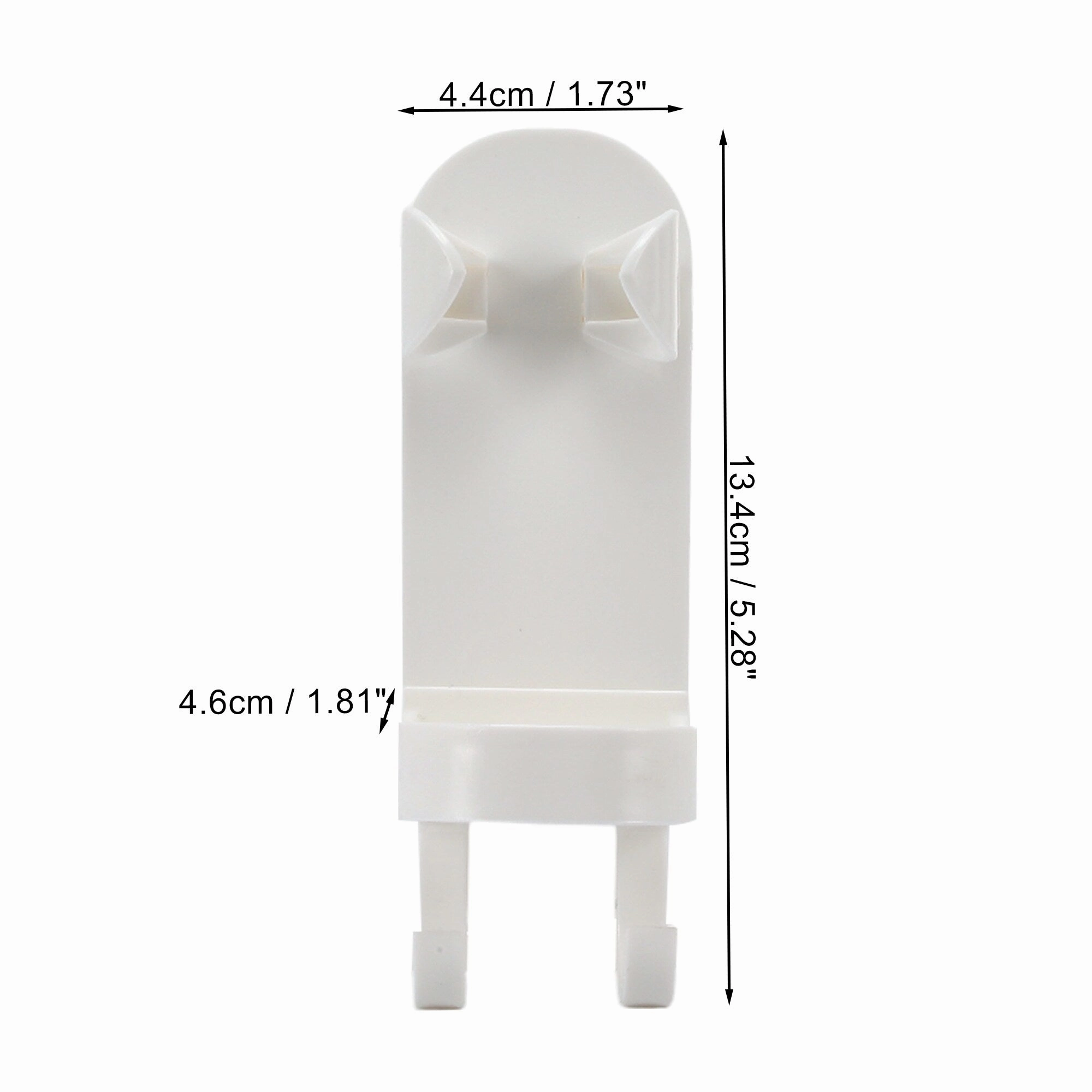 2 Pcs Wall-mounted Toothbrush Holder, Hanging Toothbrush Holder, 5.28"x1.73"x1.81"