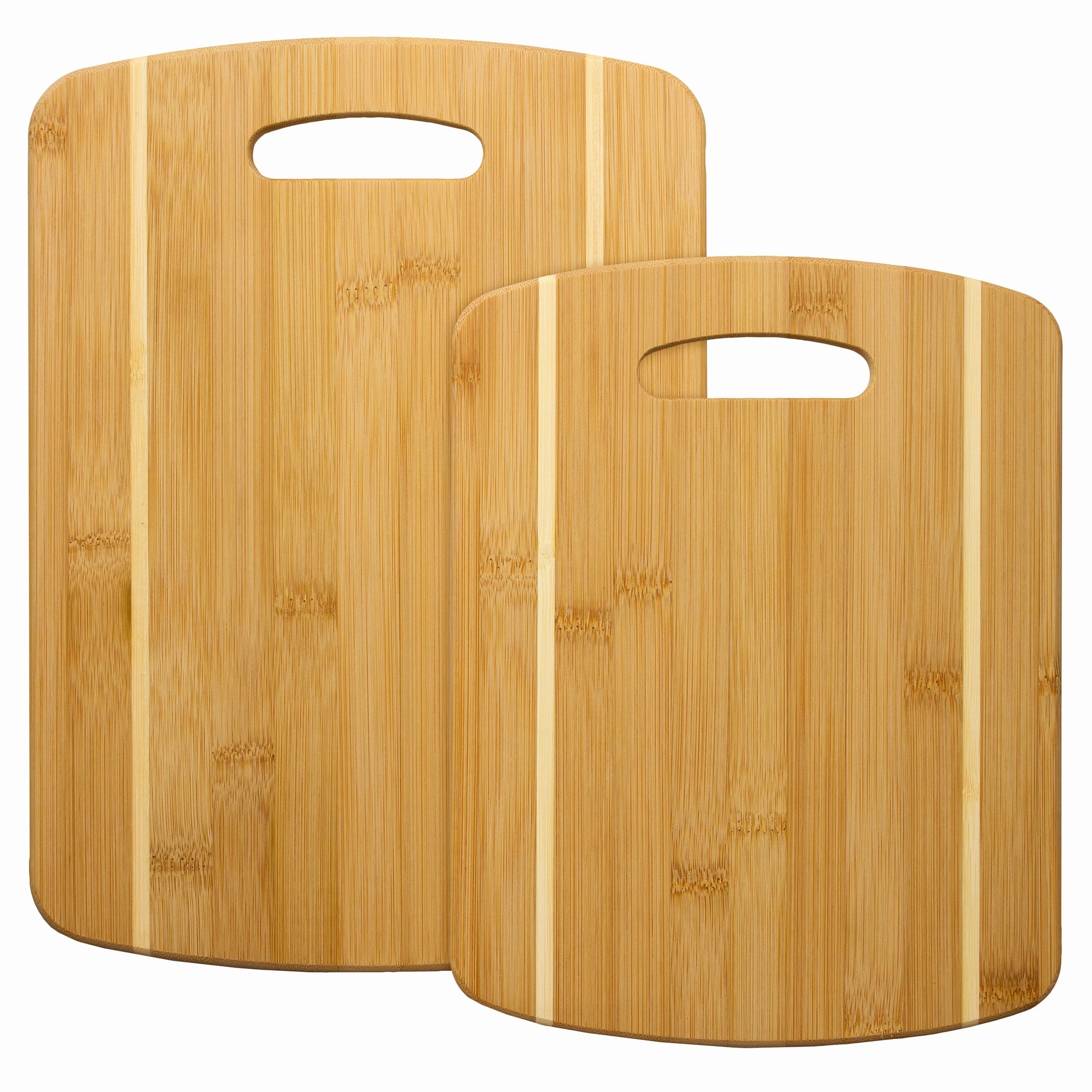2-Piece Striped Bamboo Cutting Board Set cutting board,chopping board,kitchen tools