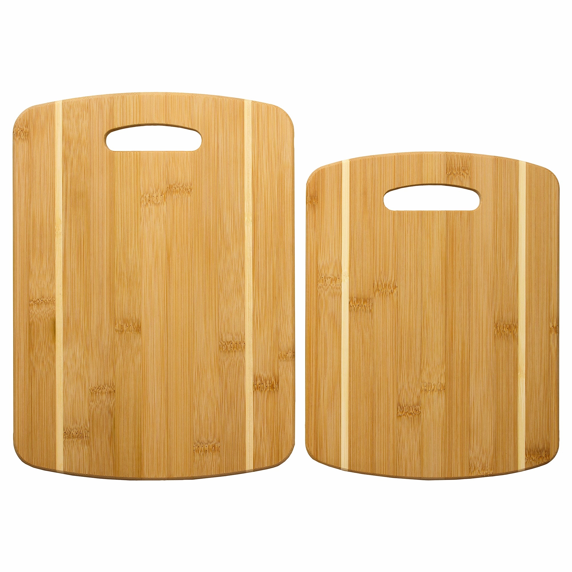 2-Piece Striped Bamboo Cutting Board Set