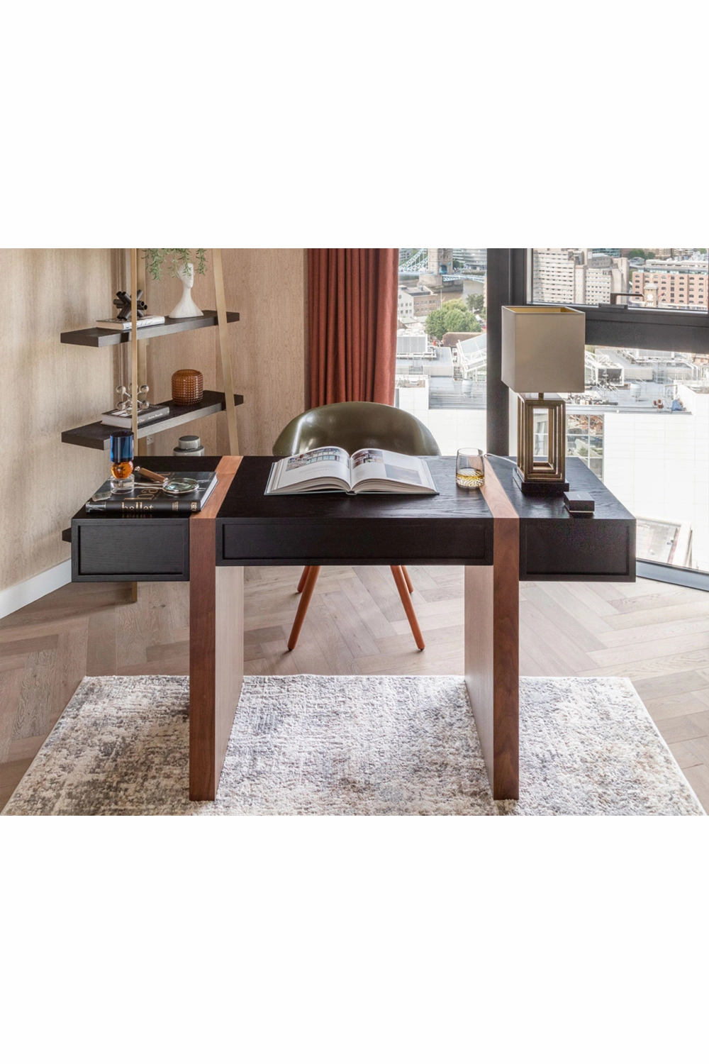 2-Tone Wooden Desk | Liang & Eimil Borgo
