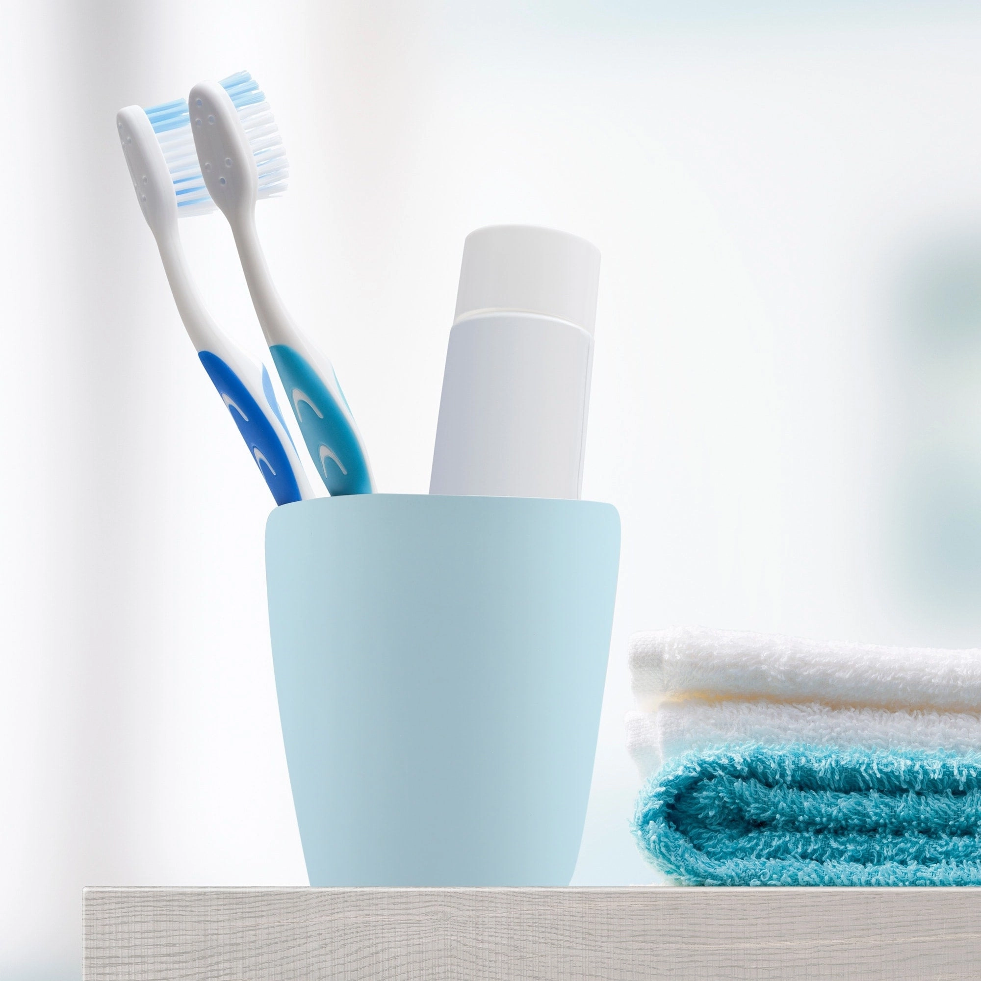 2Pcs Toothbrush Cup Bathroom Toothbrush Cup 4.33"x2.76" 350ml