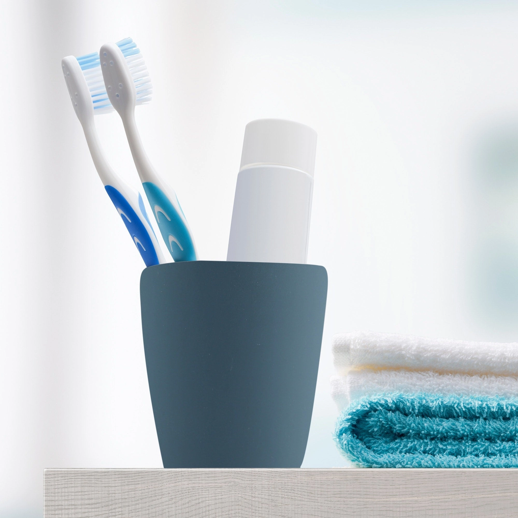 2Pcs Toothbrush Cup Bathroom Toothbrush Cup 4.33"x2.76" 350ml