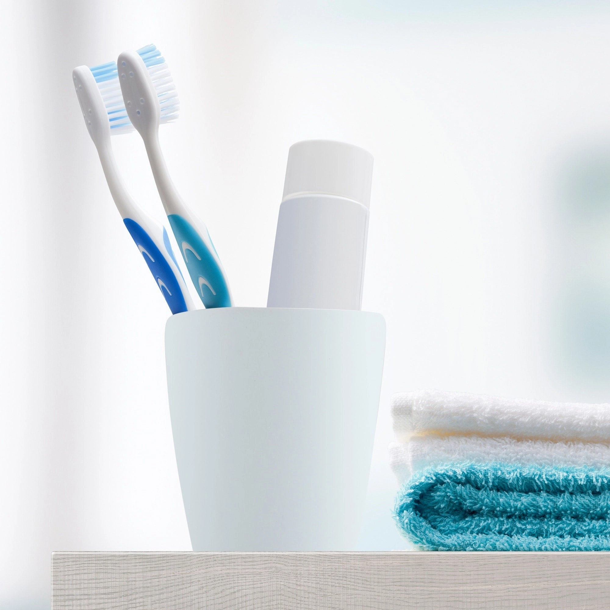 2Pcs Toothbrush Cup Bathroom Toothbrush Cup 4.33"x2.76" 350ml