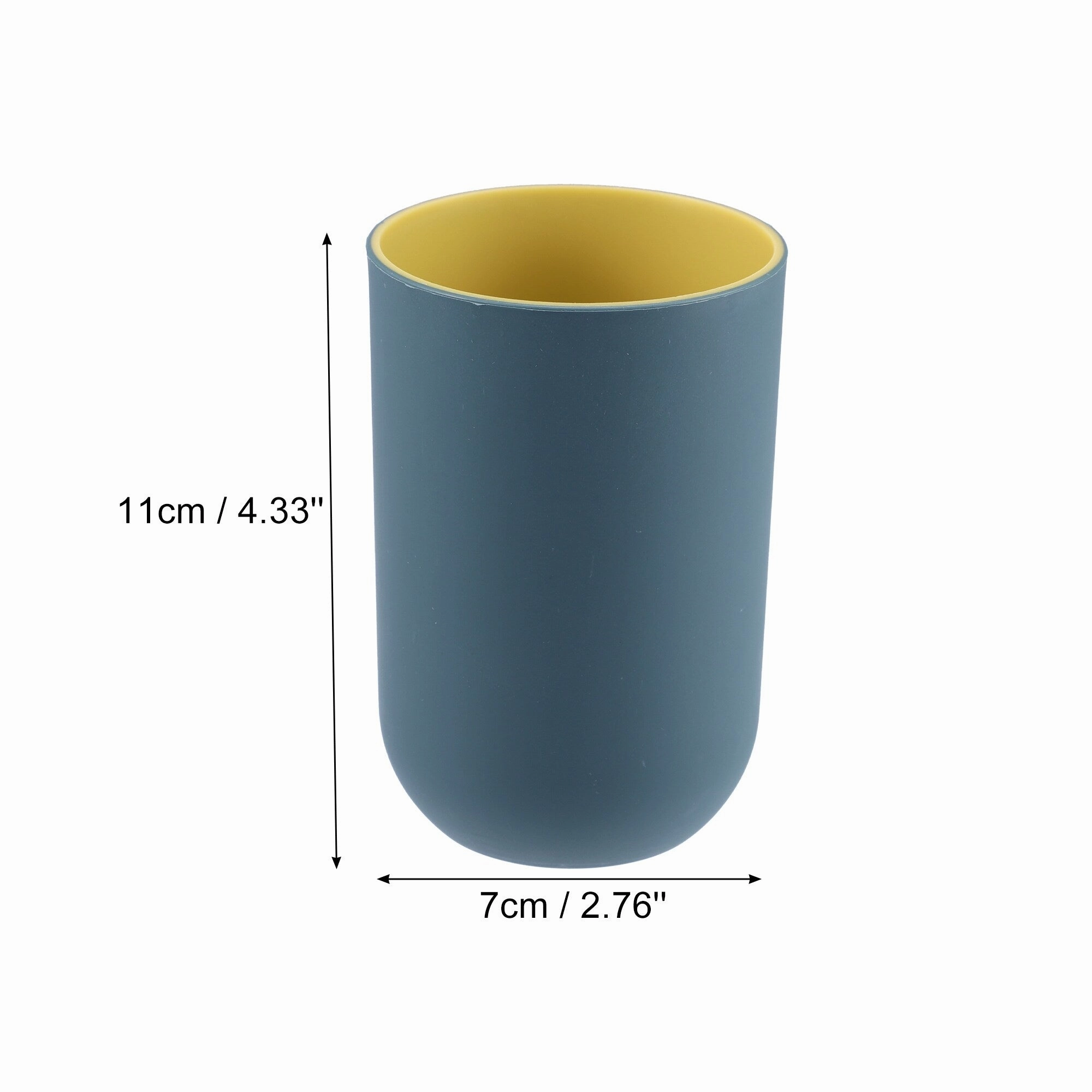 2Pcs Toothbrush Cup Bathroom Toothbrush Cup 4.33"x2.76" 350ml