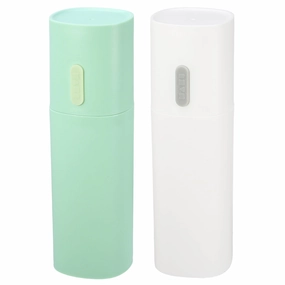 2pcs Toothbrush Travel Case Lightweight for Travel 7.68"x2.36" toothbrush holder,bathroom cup,bathroom organizer