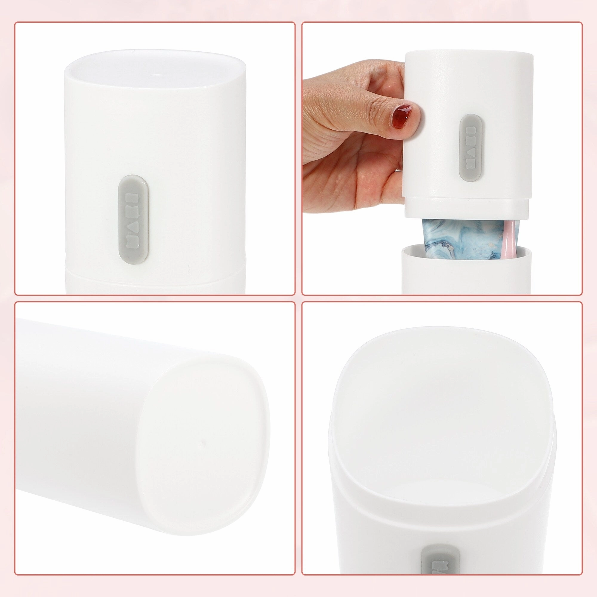 2pcs Toothbrush Travel Case Lightweight for Travel 7.68"x2.36"