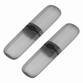 2pcs Travel Toothbrush Case Transparent Portable Toothbrush Holder toothbrush holder,bathroom cup,bathroom organizer