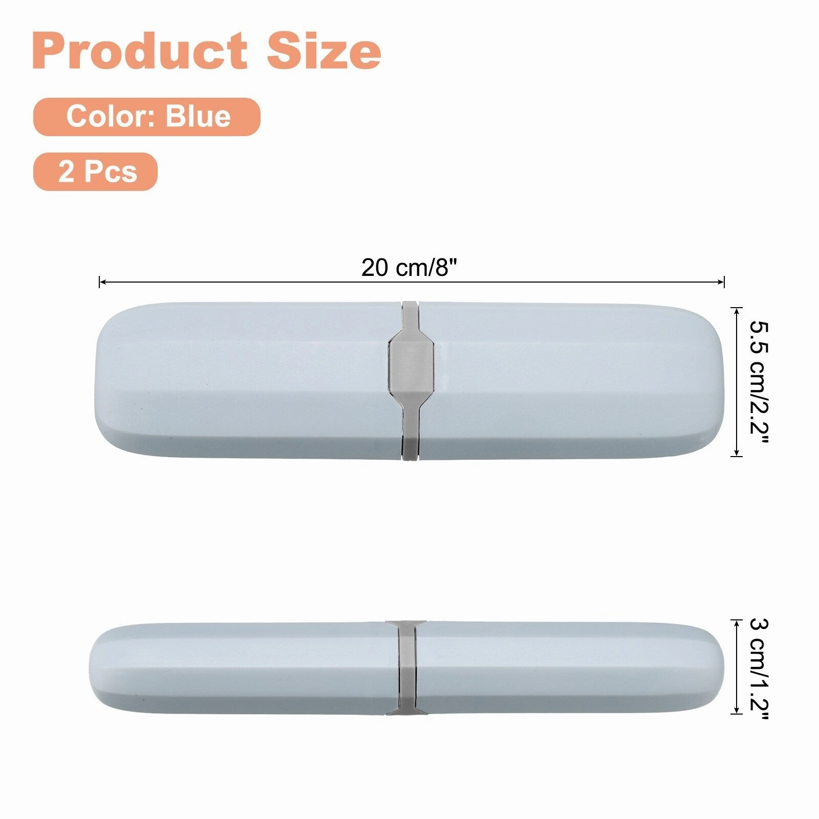 2pcs Travel Toothbrush Case Transparent Portable Toothbrush Holder