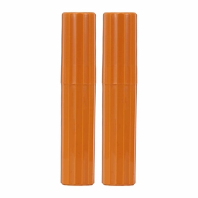 2pcs Vertical Stripe Toothbrush Case, Travel Business, 7.87"x1.50" toothbrush holder,bathroom cup,bathroom organizer