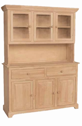 3 Door Buffet with Hutch storage cabinet,organizer,furniture storage