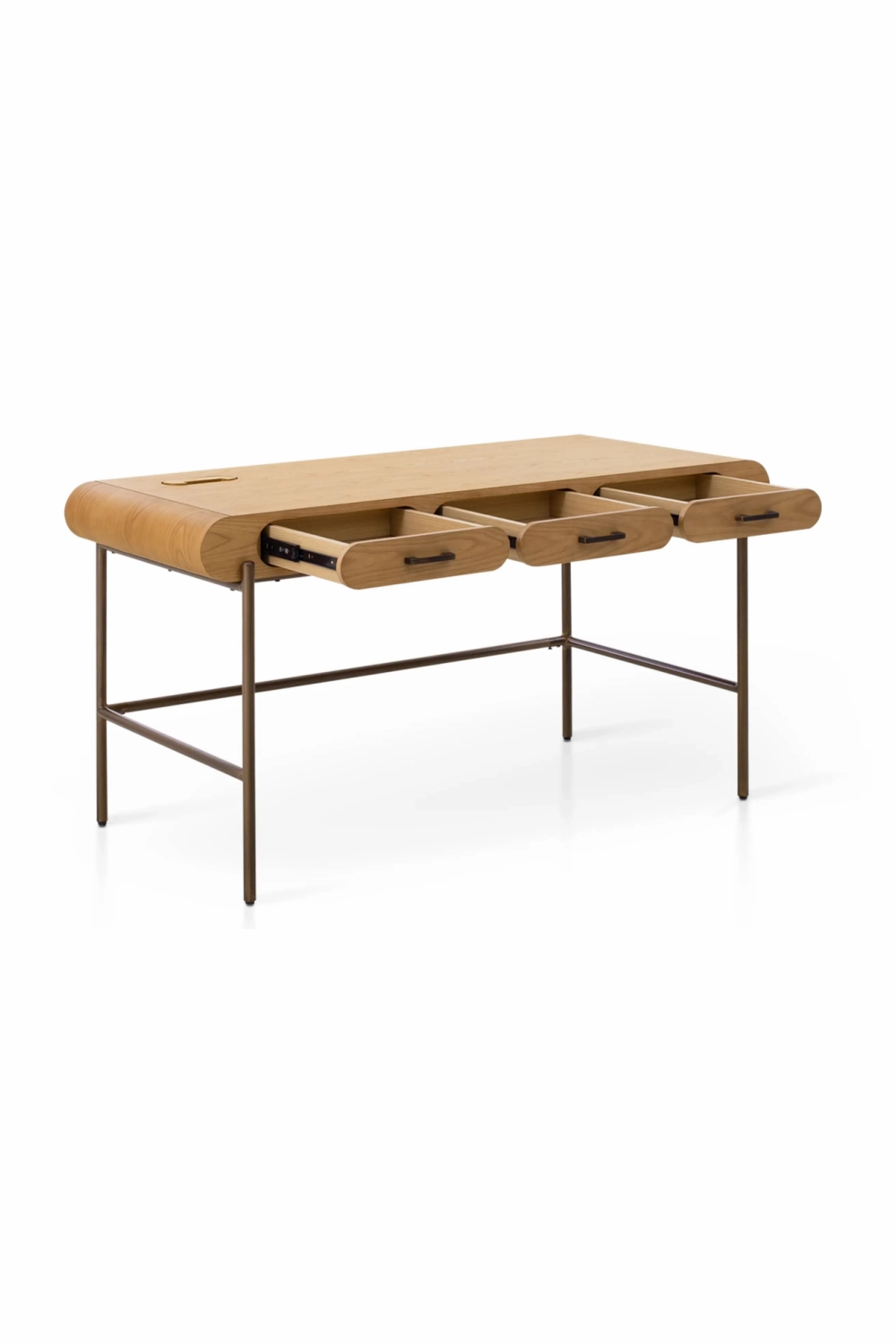 3-Drawer Wooden Desk | NV Gallery Drysdale