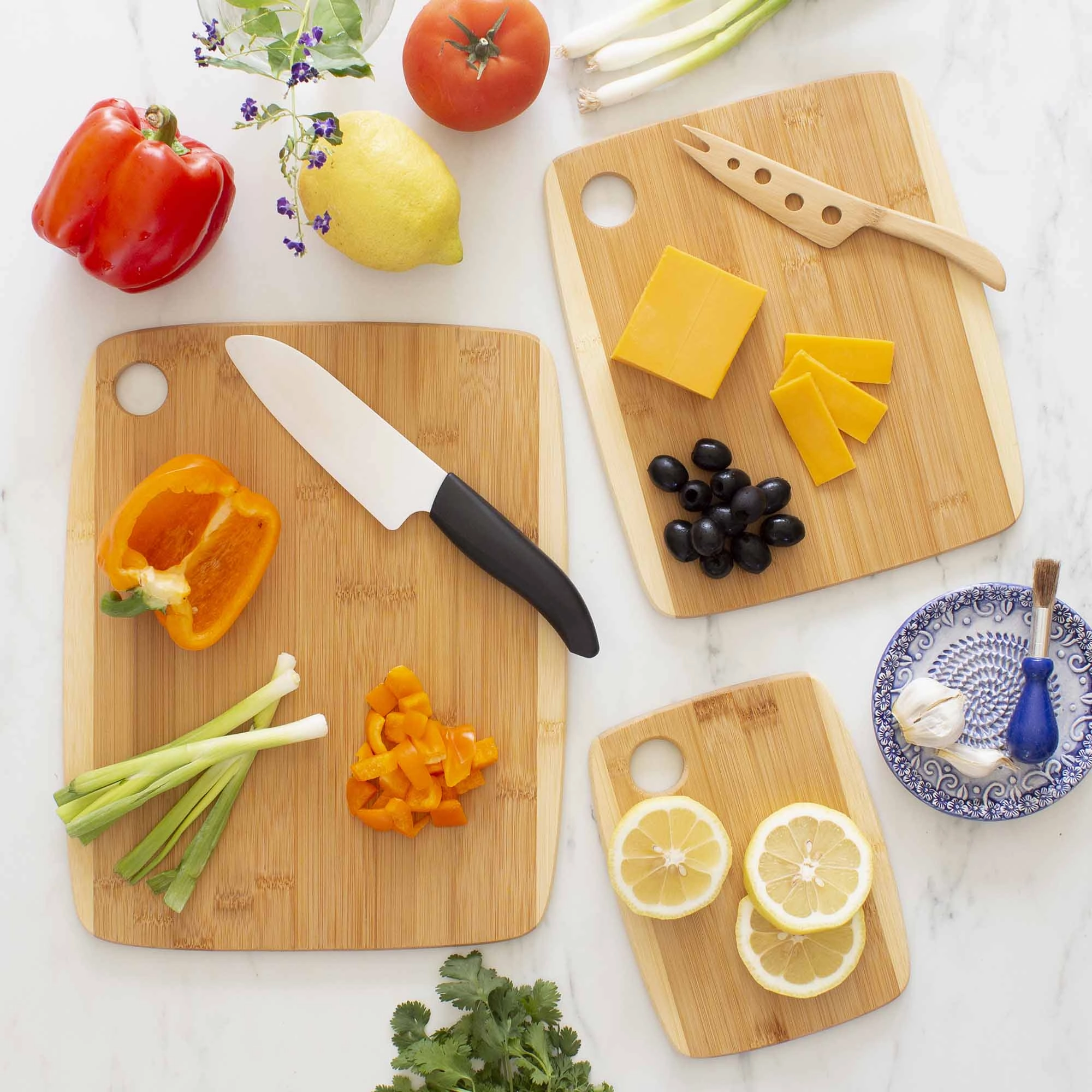 3-Piece 2-Tone Cutting Board Set
