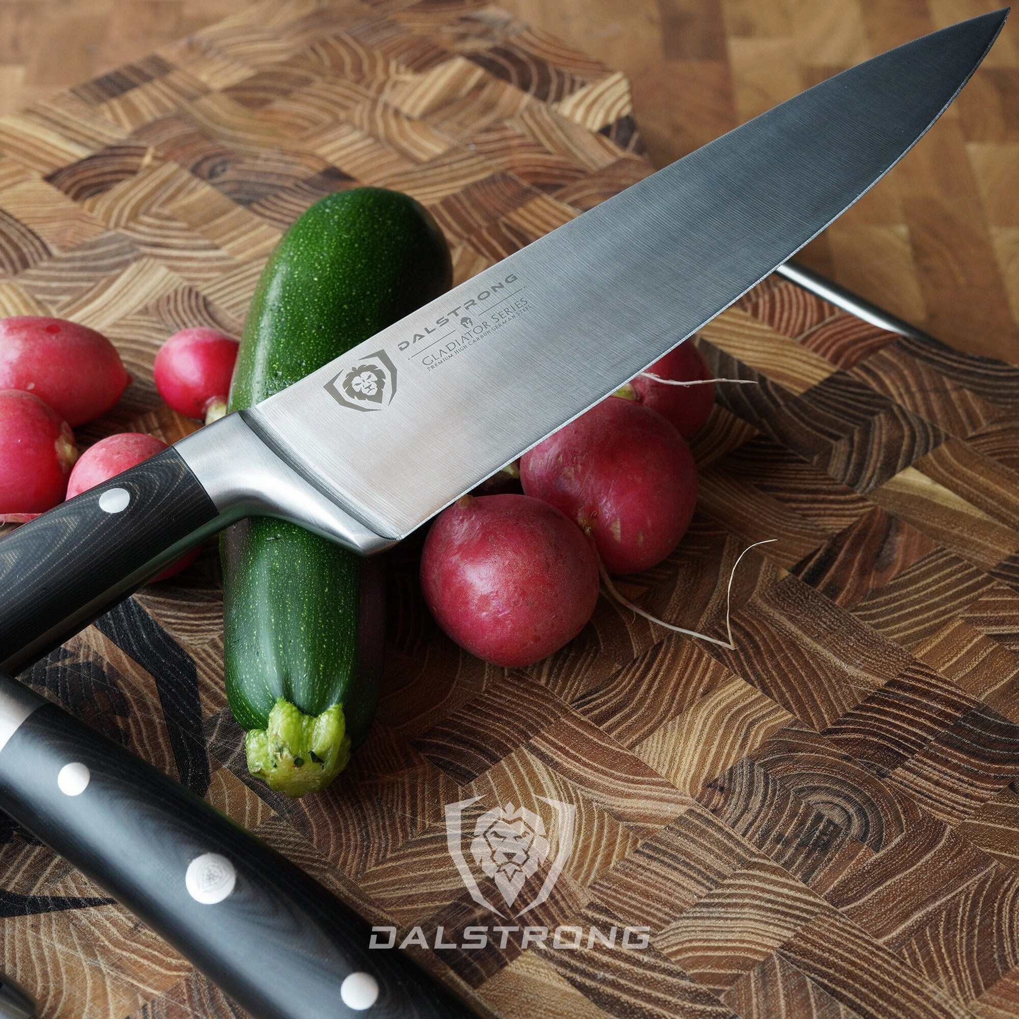 3-Piece Knife Set | Chef - Santoku - Paring | Gladiator Series Elite | NSF Certified | Dalstrong 