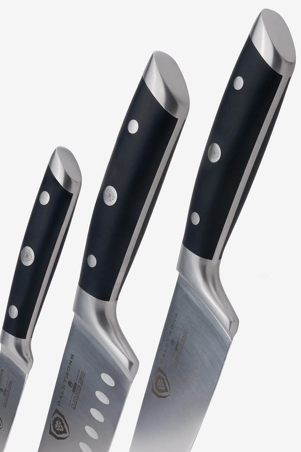 3-Piece Knife Set | Chef - Santoku - Paring | Gladiator Series Elite | NSF Certified | Dalstrong 
