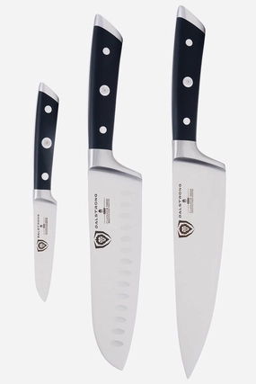 3-Piece Knife Set | Chef - Santoku - Paring | Gladiator Series Elite | NSF Certified | Dalstrong  knife set,kitchen knives,cooking tools