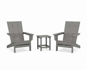 3-Piece Modern Studio Adirondack Set chairs,dining chairs,home seating