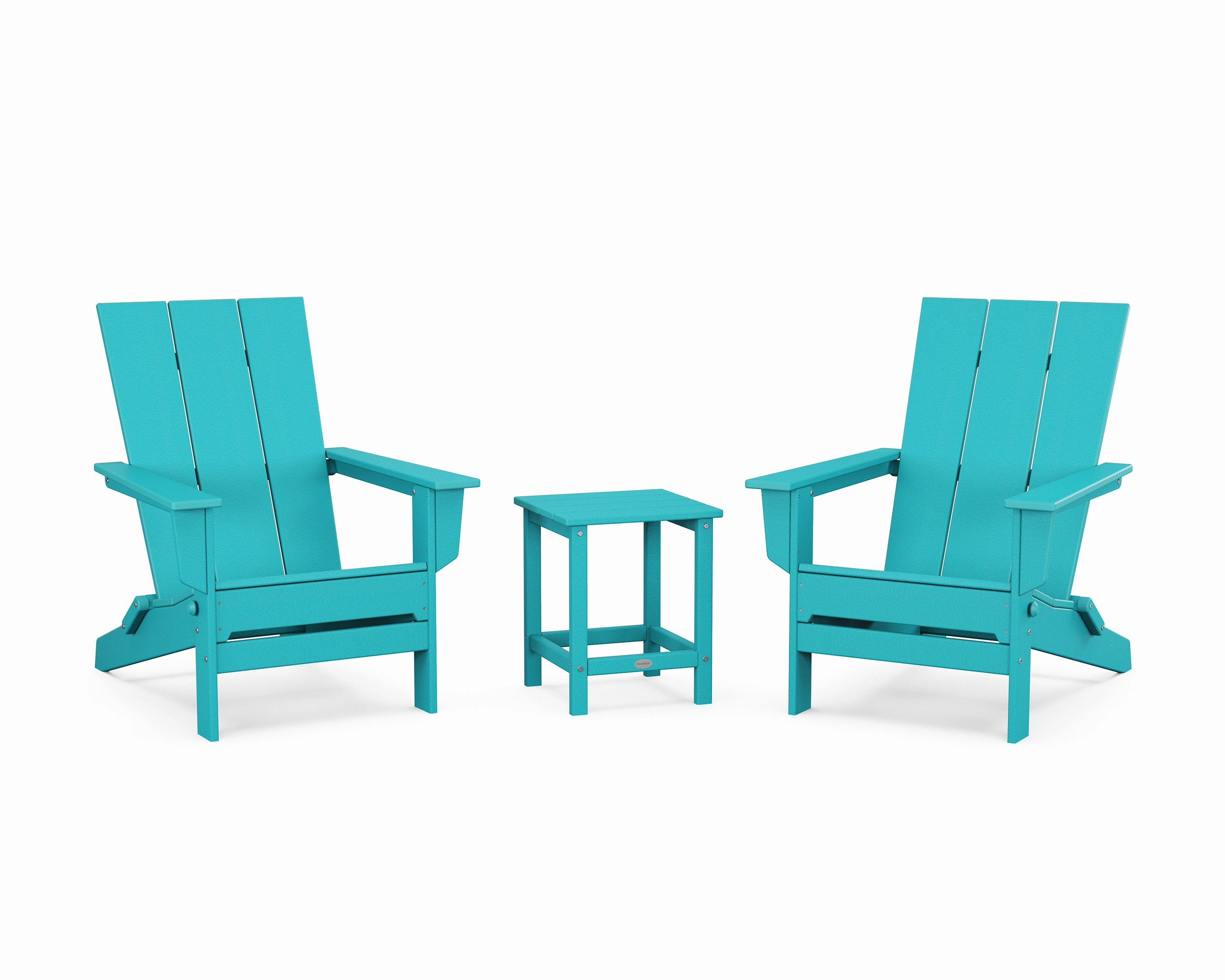 3-Piece Modern Studio Folding Adirondack Set