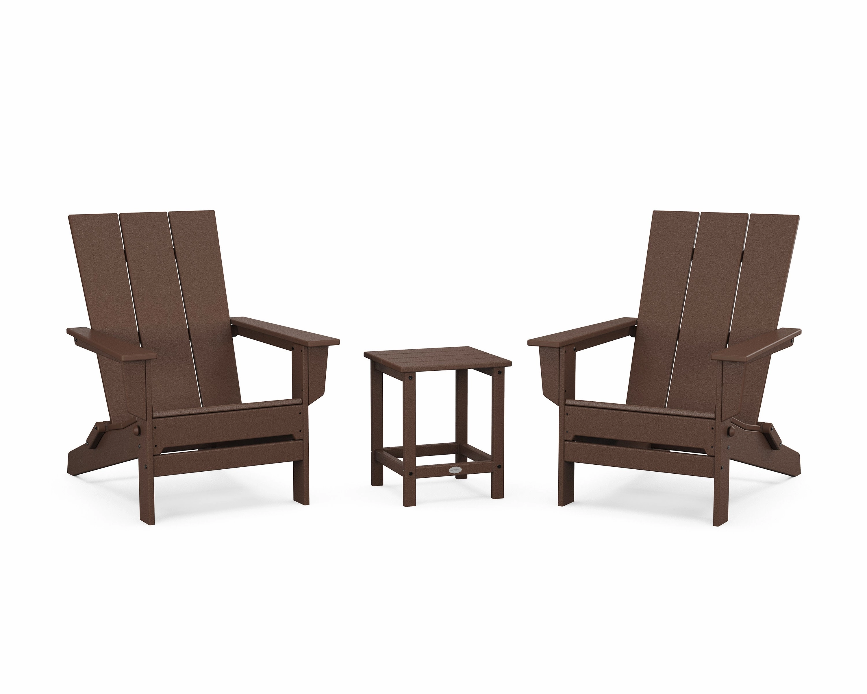 3-Piece Modern Studio Folding Adirondack Set