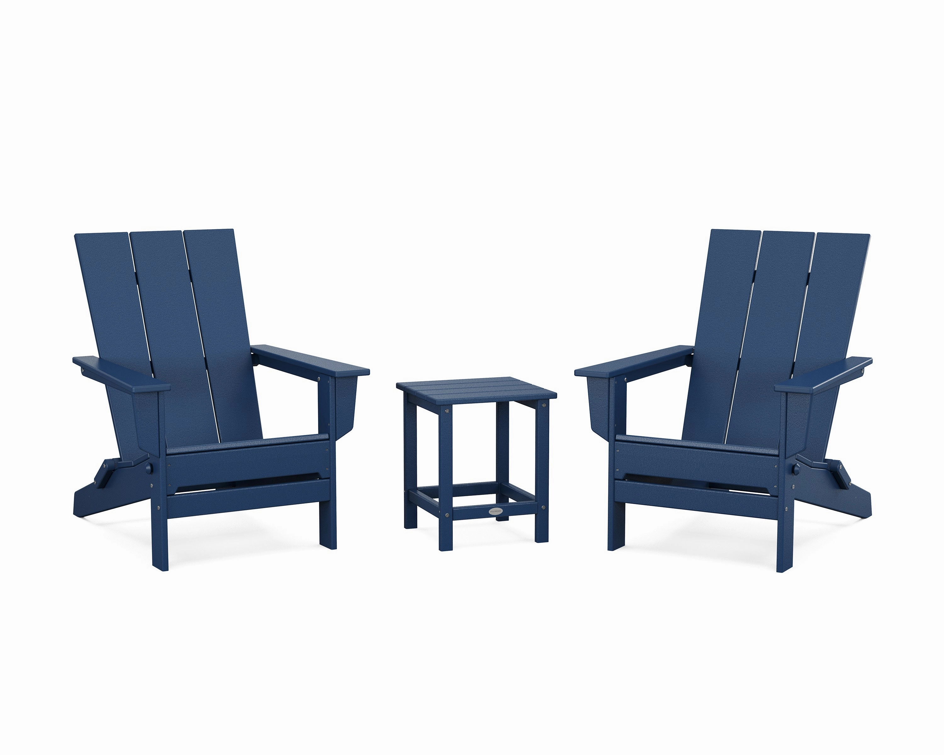 3-Piece Modern Studio Folding Adirondack Set