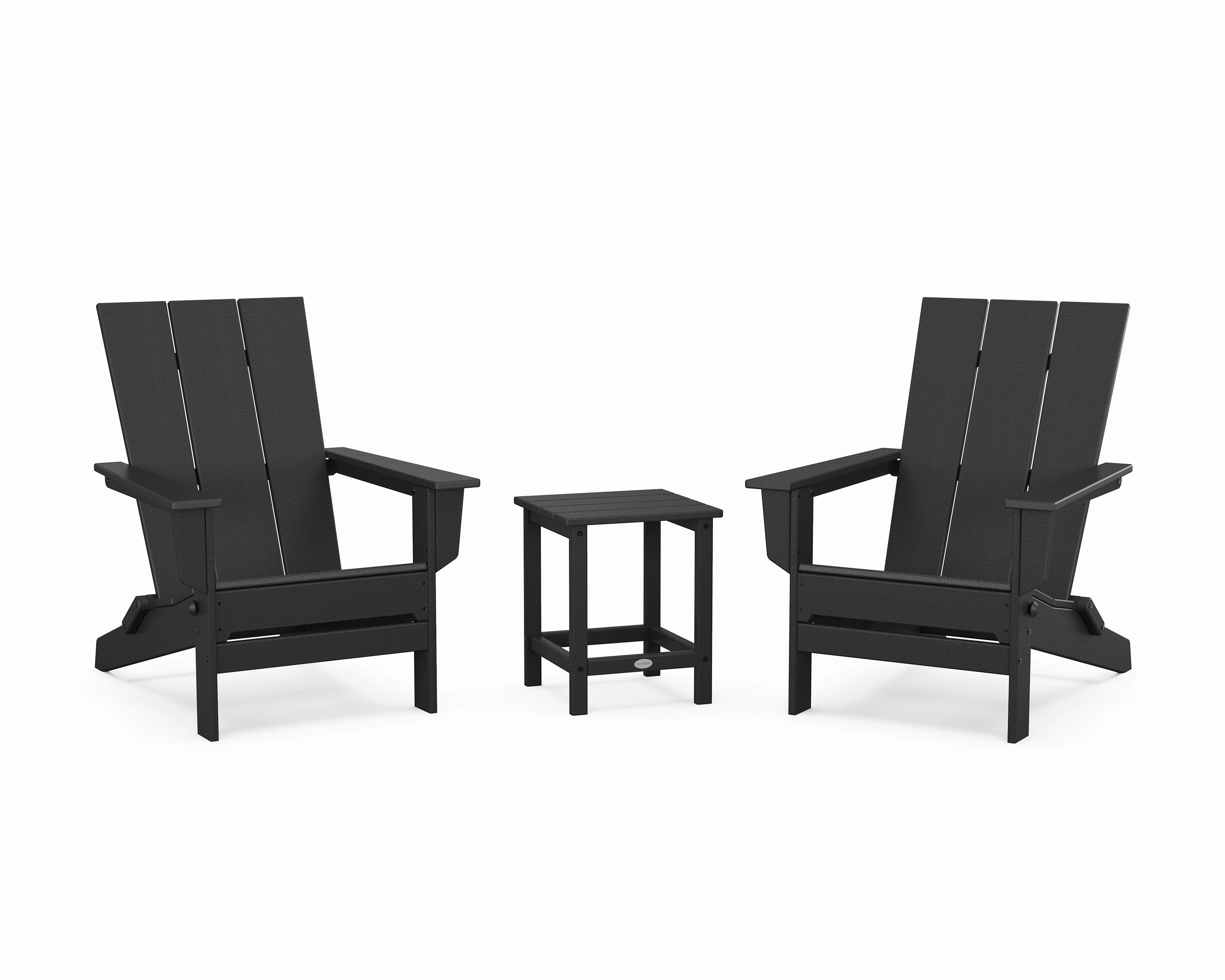 3-Piece Modern Studio Folding Adirondack Set