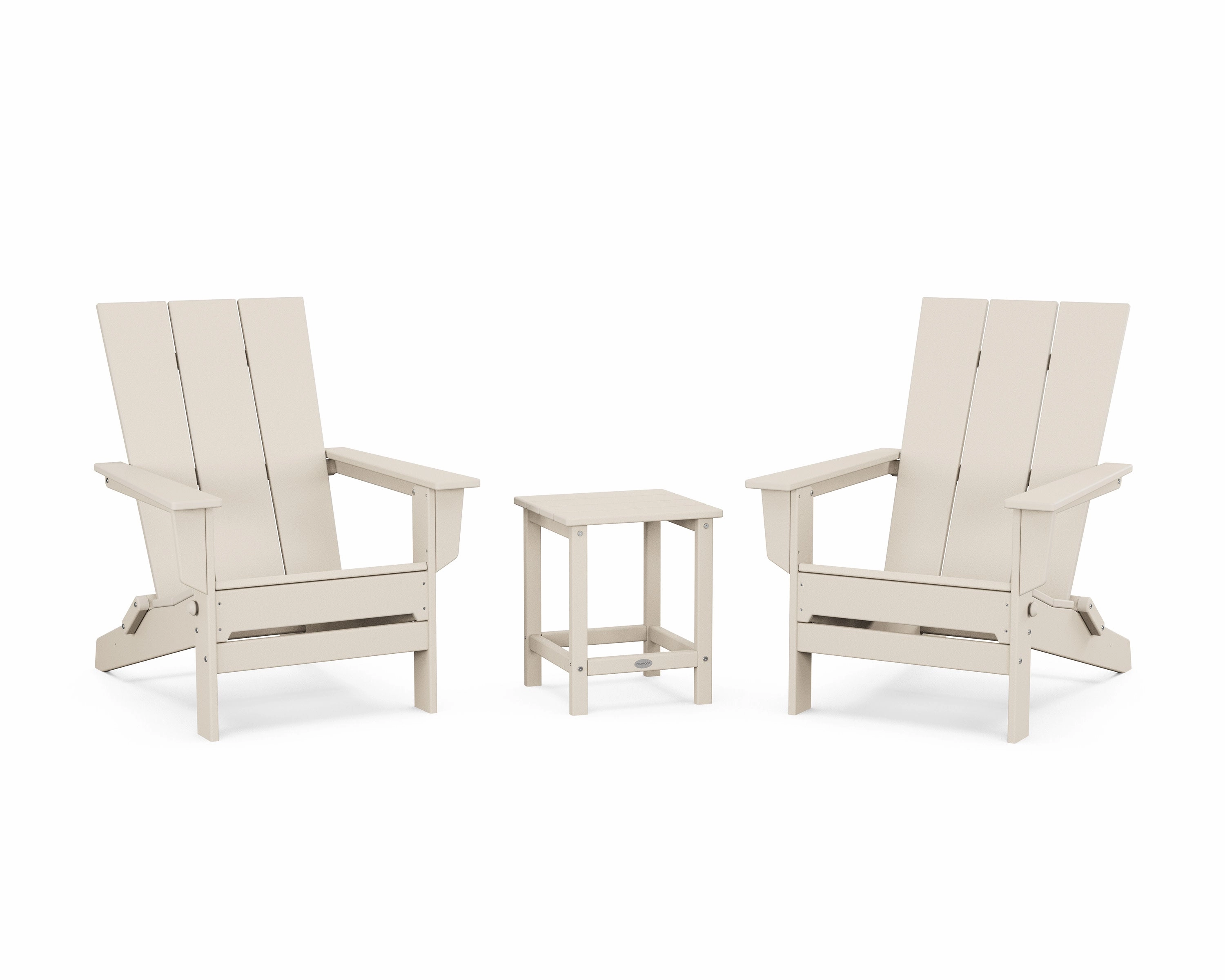 3-Piece Modern Studio Folding Adirondack Set