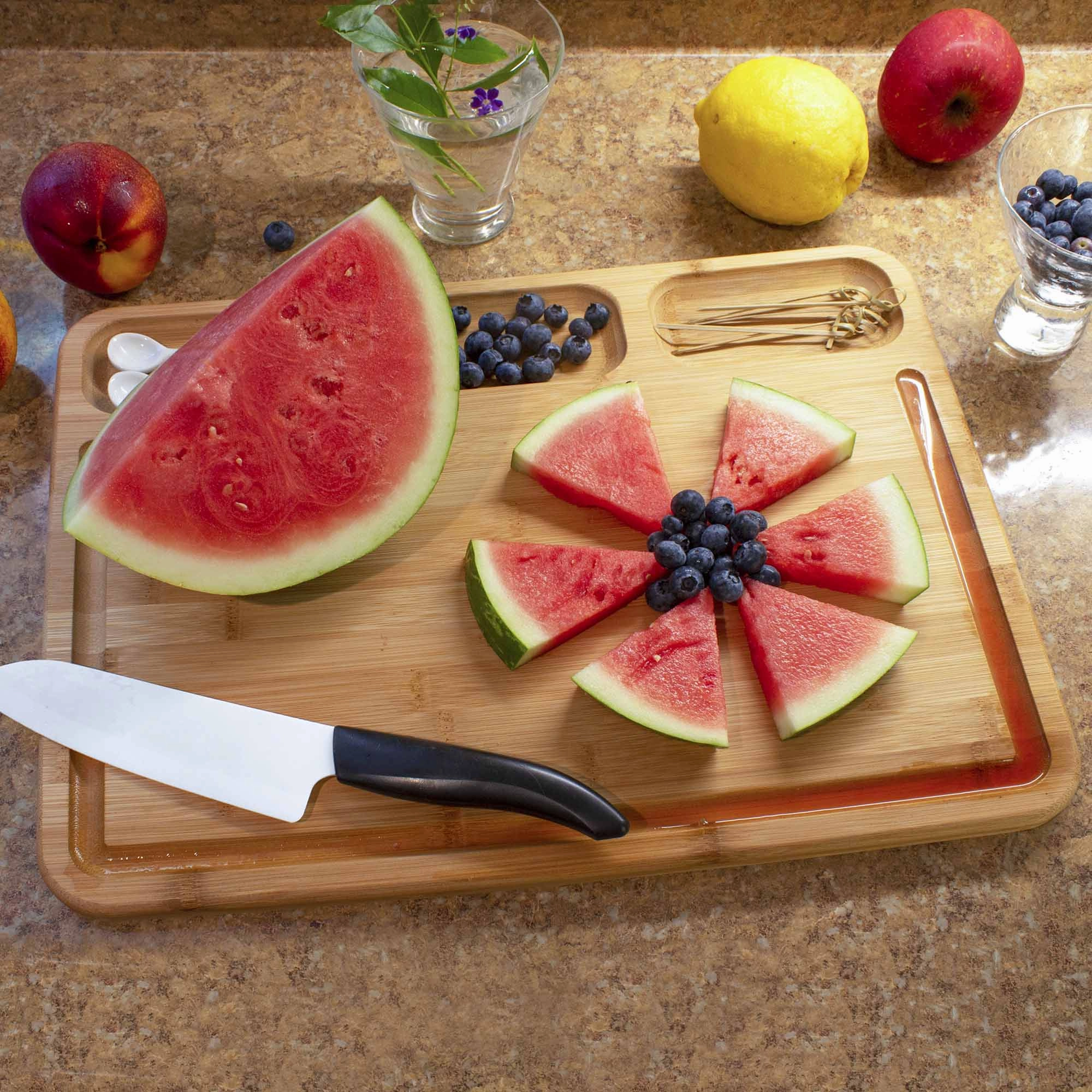 3-Well Kitchen Prep Board, 17-1/2" x 13-1/2"