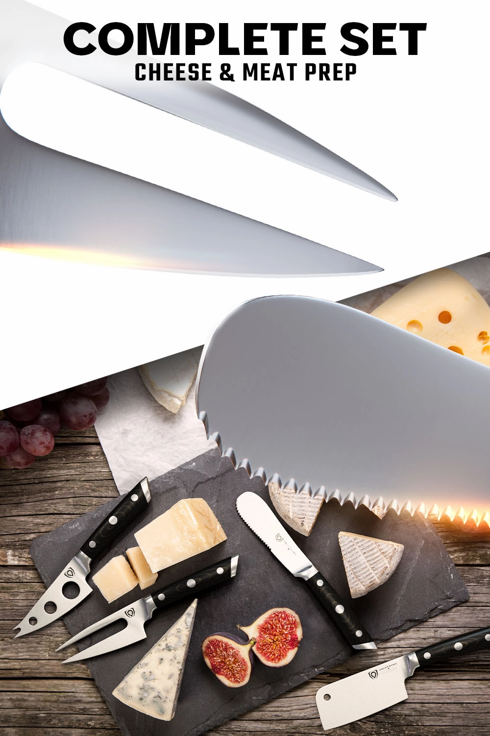 4-Piece Charcuterie & Cheese Knife Set | Gladiator Series | NSF Certified | Dalstrong 