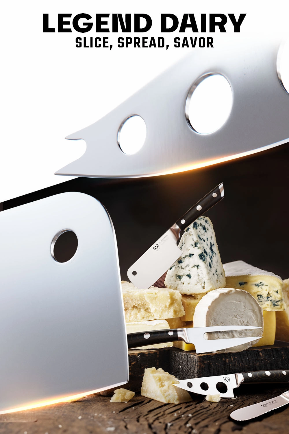4-Piece Charcuterie & Cheese Knife Set | Gladiator Series | NSF Certified | Dalstrong 