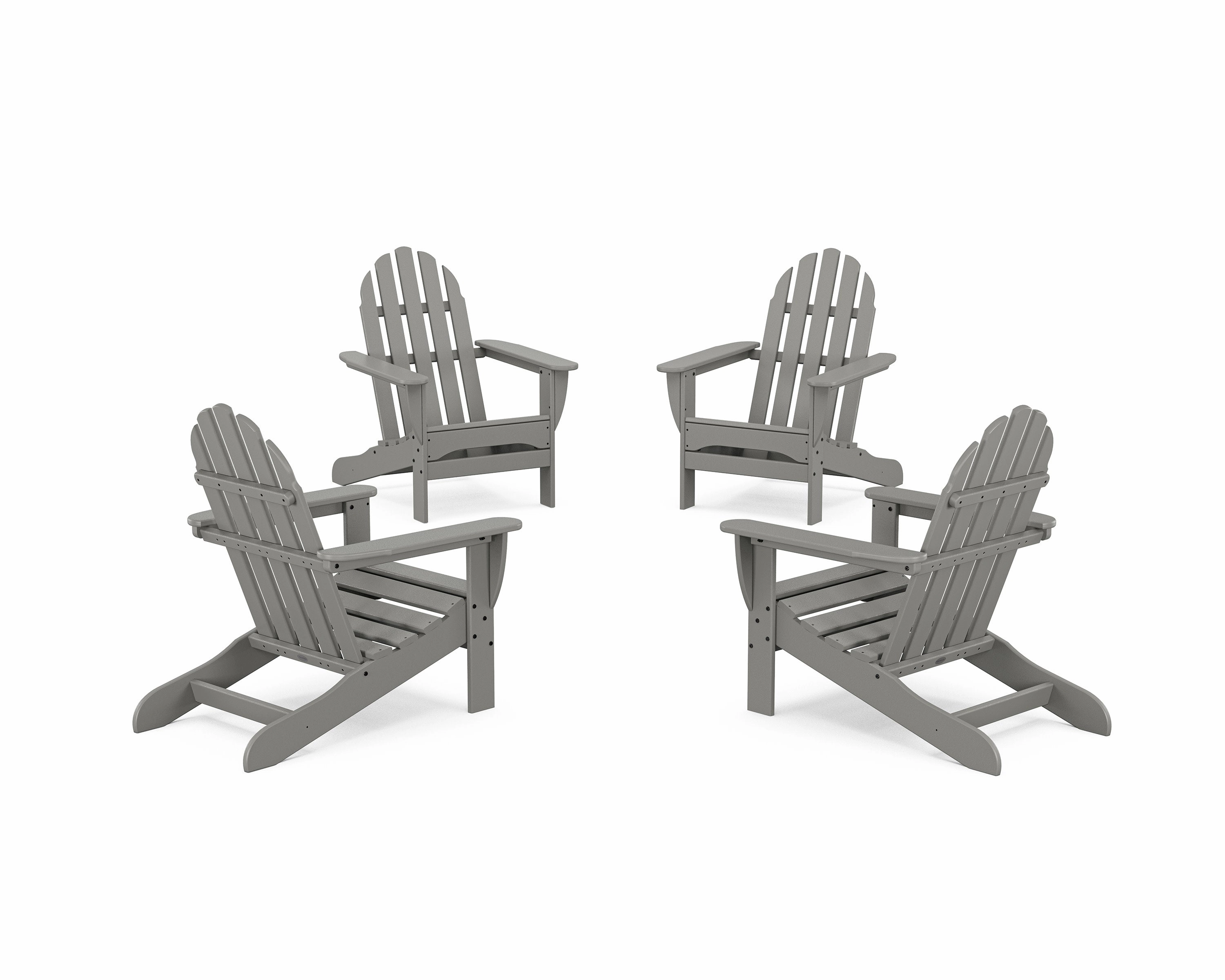 4-Piece Classic Adirondack Conversation Set chairs,dining chairs,home seating