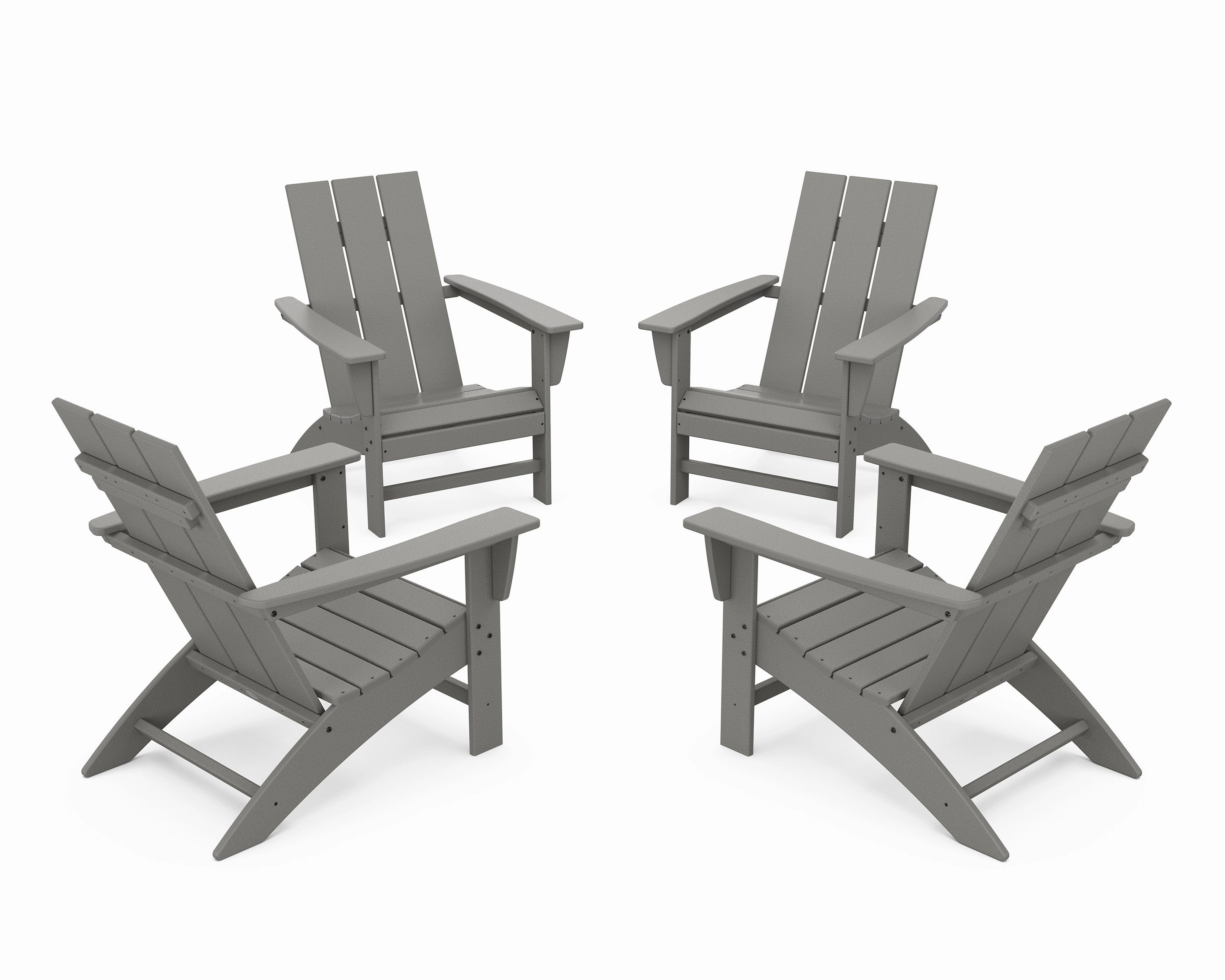 4-Piece Modern Adirondack Chair Conversation Set chairs,dining chairs,home seating