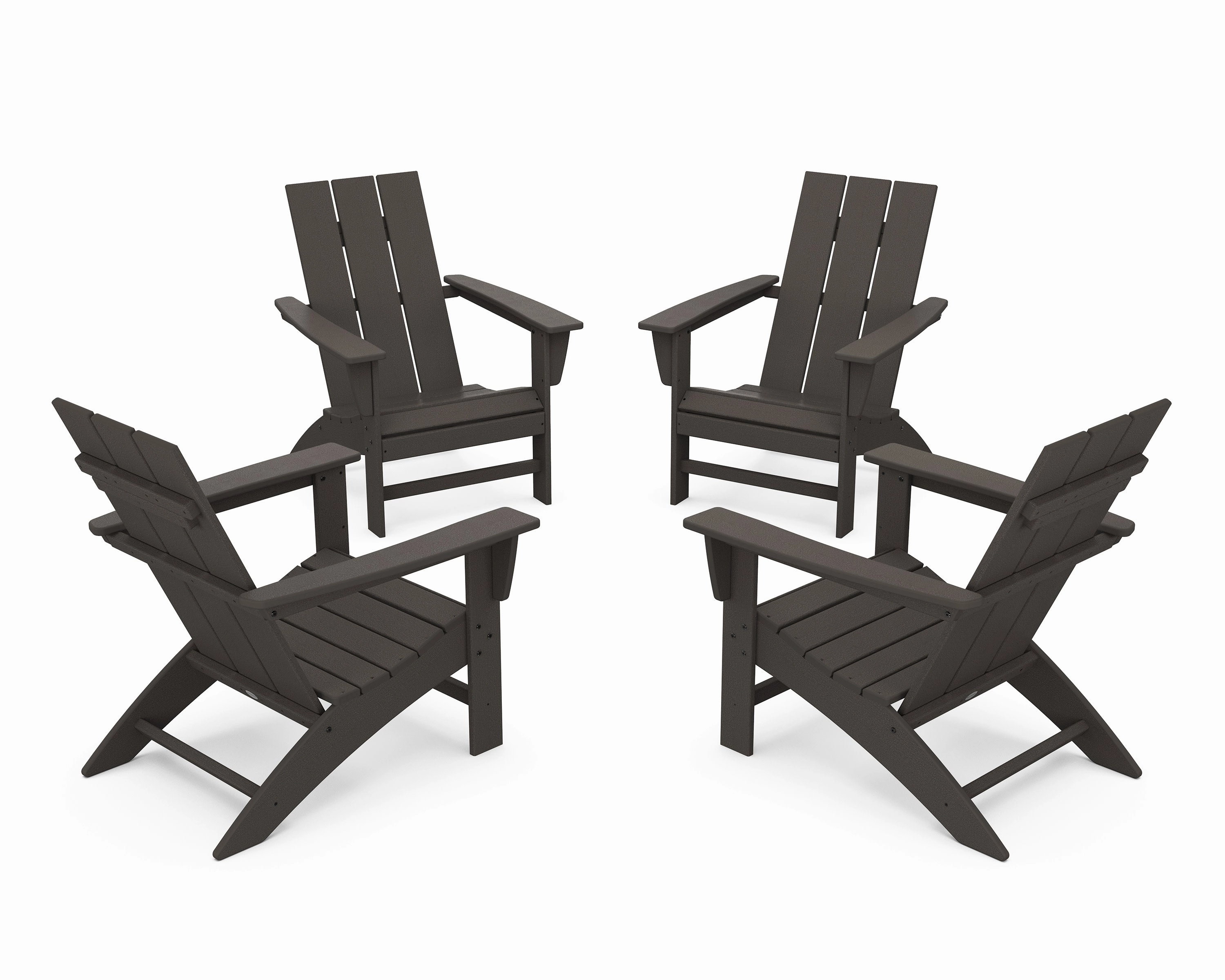 4-Piece Modern Adirondack Chair Conversation Set