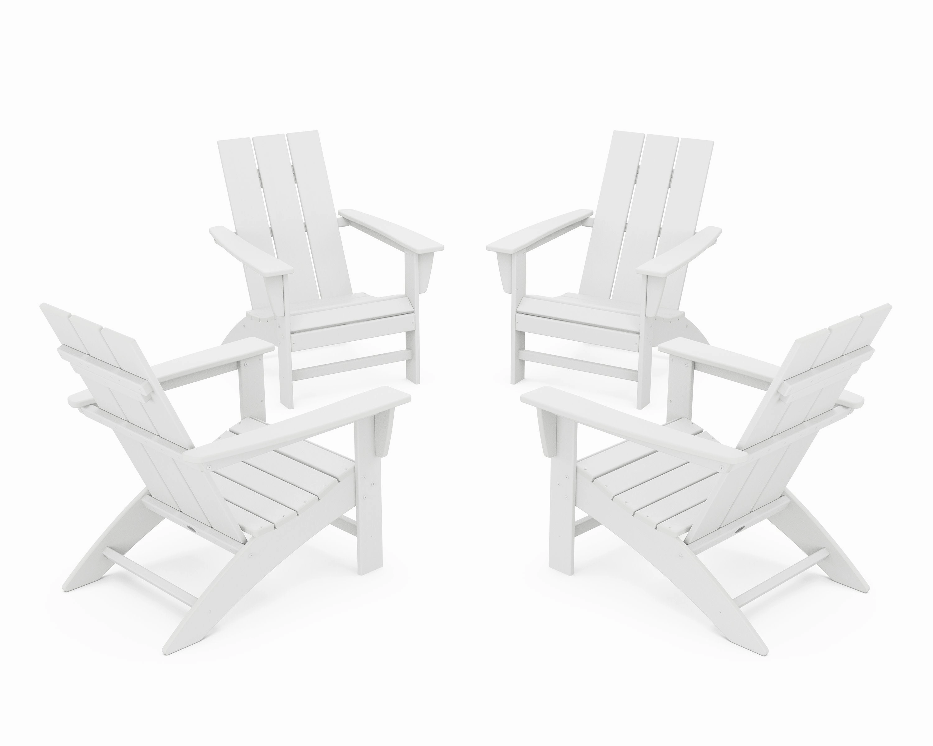 4-Piece Modern Adirondack Chair Conversation Set