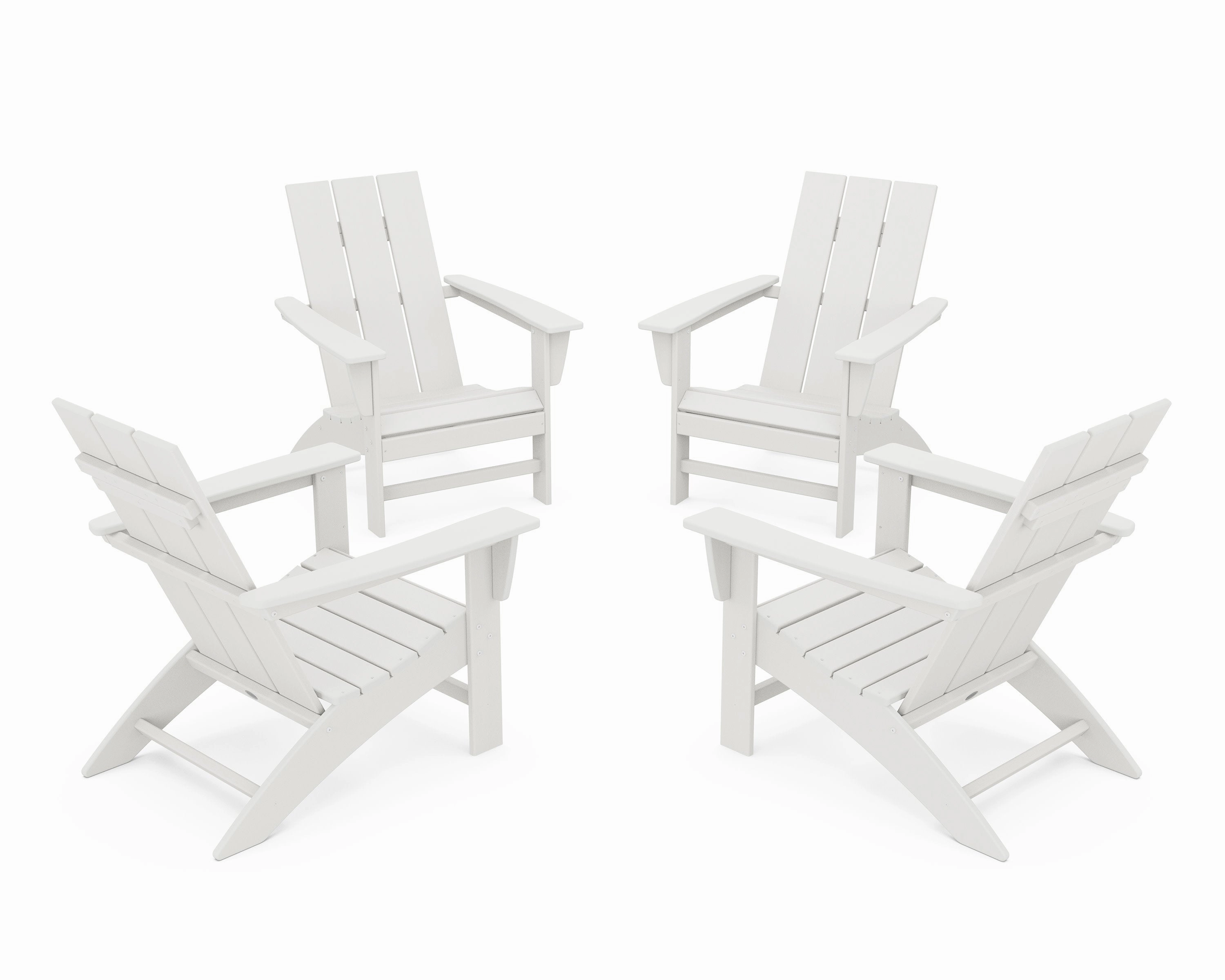 4-Piece Modern Adirondack Chair Conversation Set
