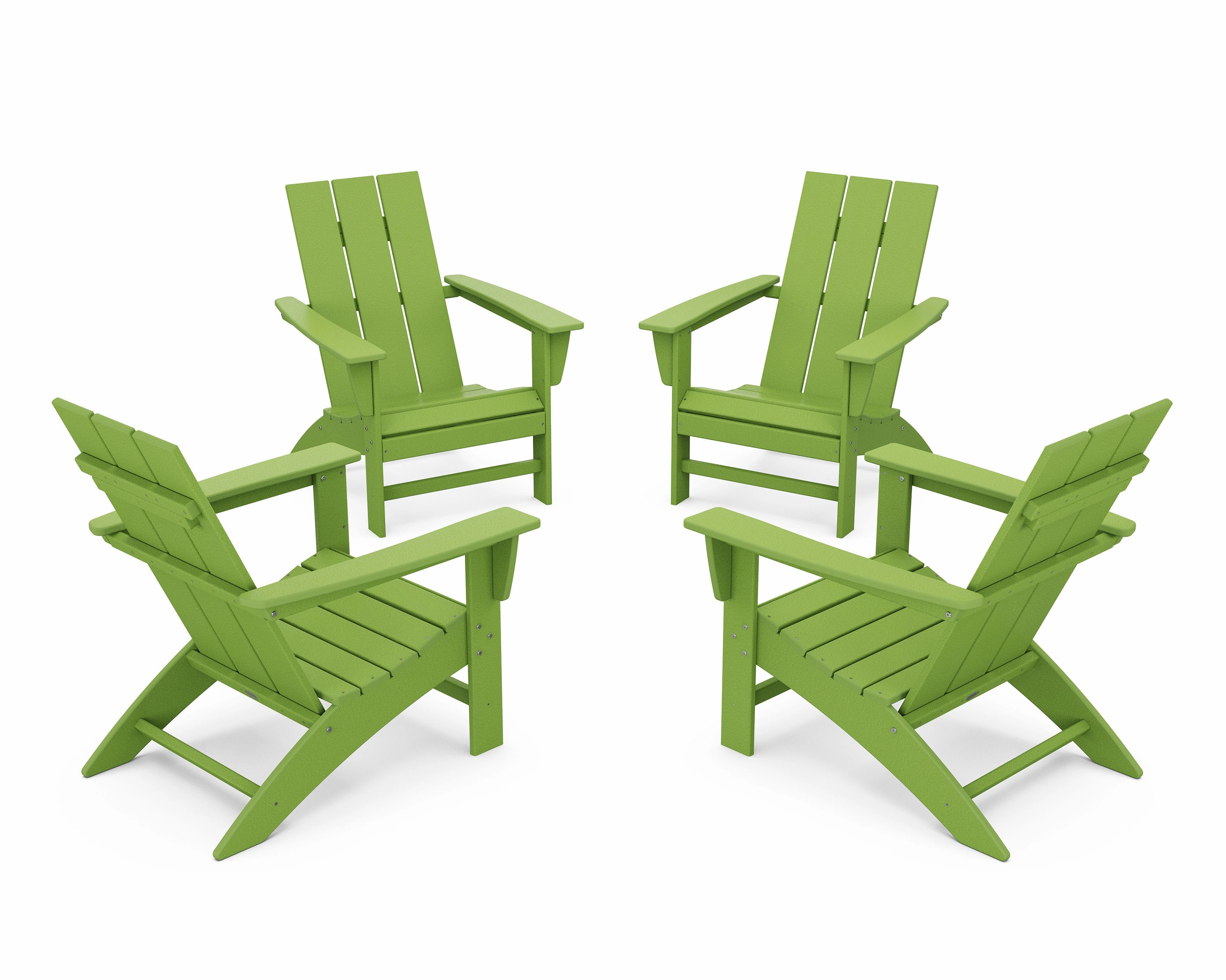 4-Piece Modern Adirondack Chair Conversation Set