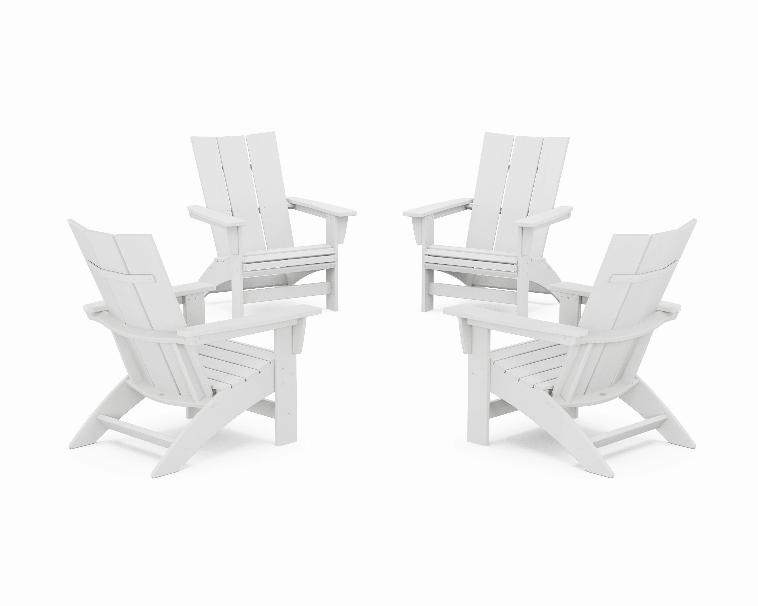 4-Piece Modern Grand Adirondack Chair Conversation Set