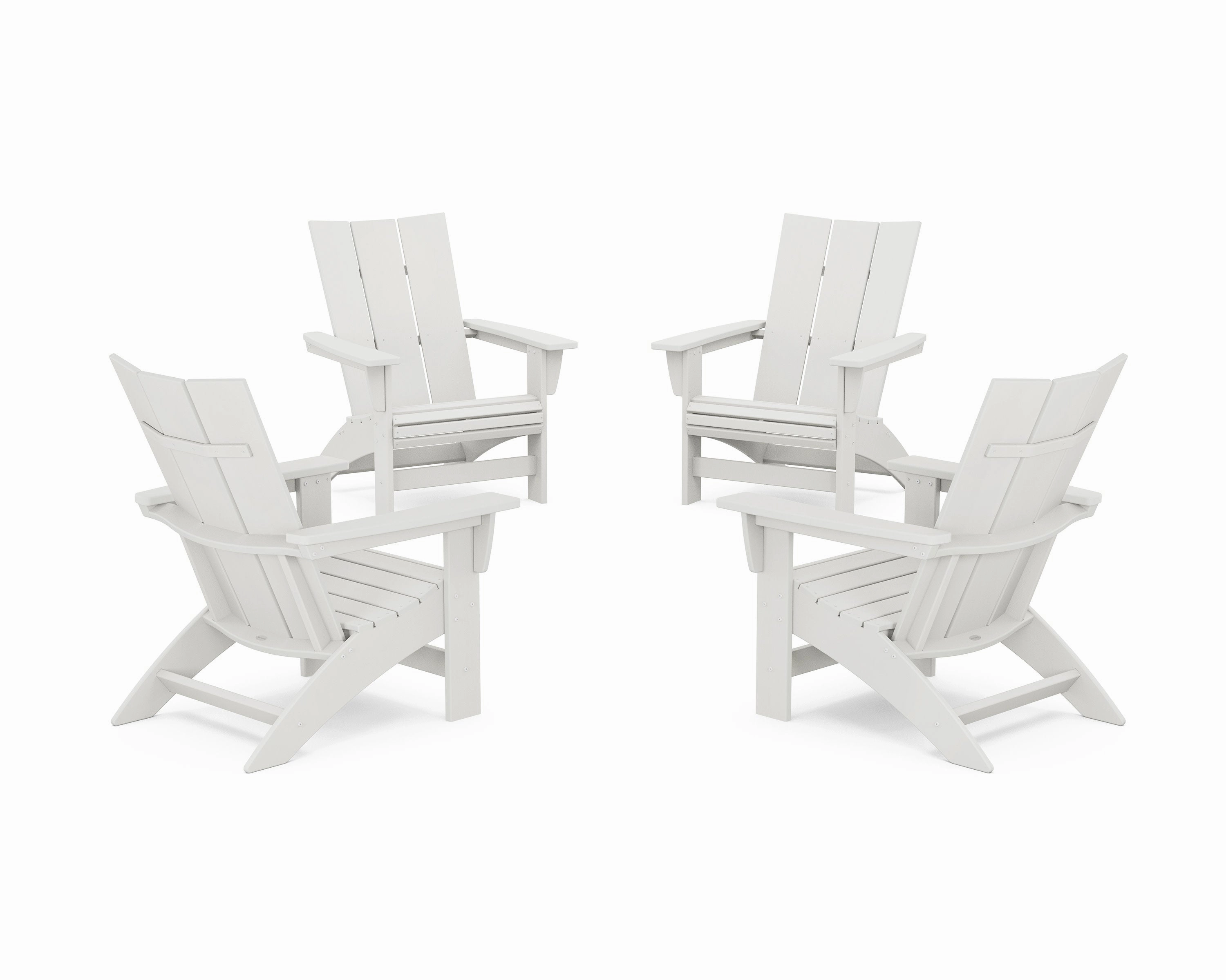 4-Piece Modern Grand Adirondack Chair Conversation Set