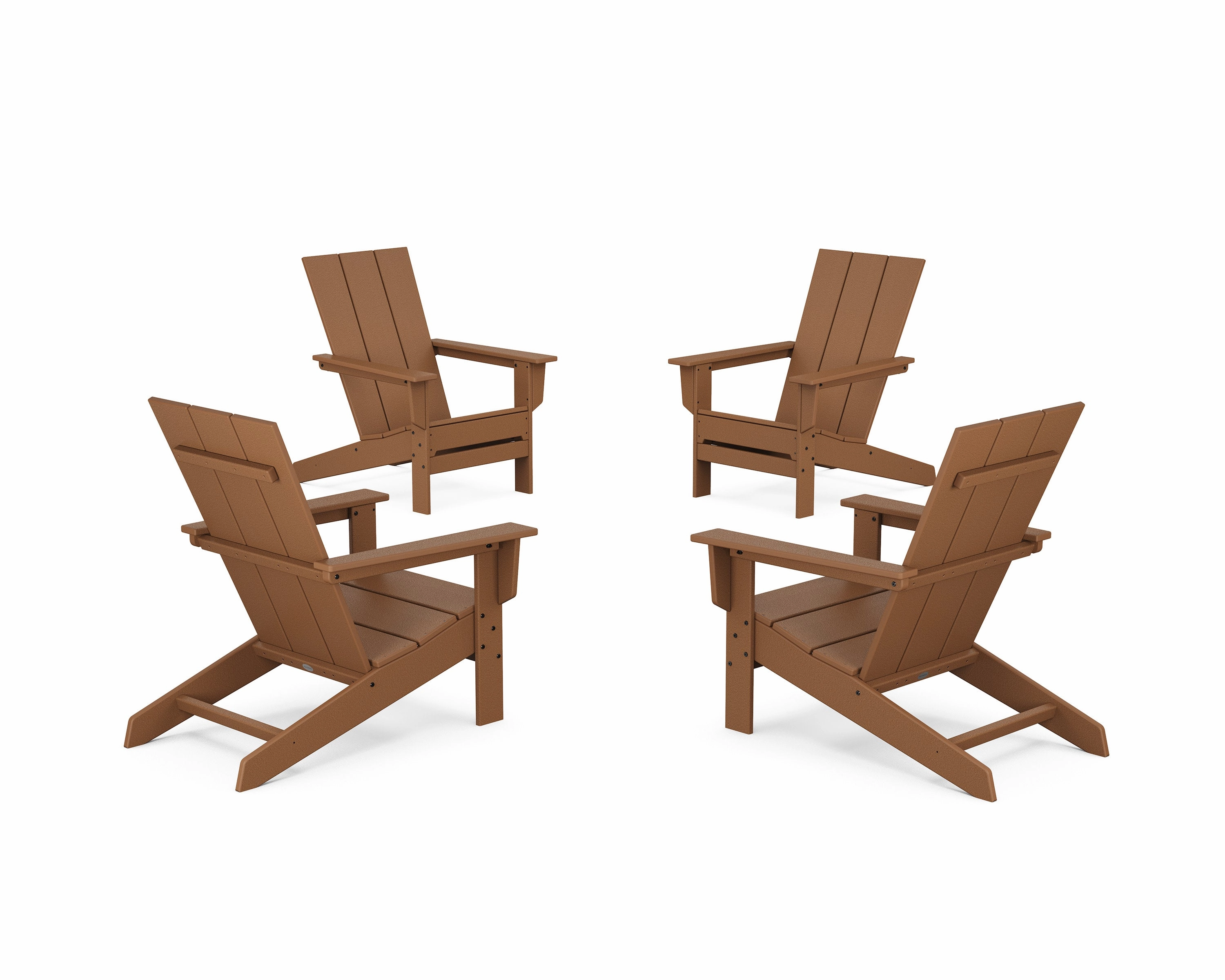 4-Piece Modern Studio Adirondack Chair Conversation Set